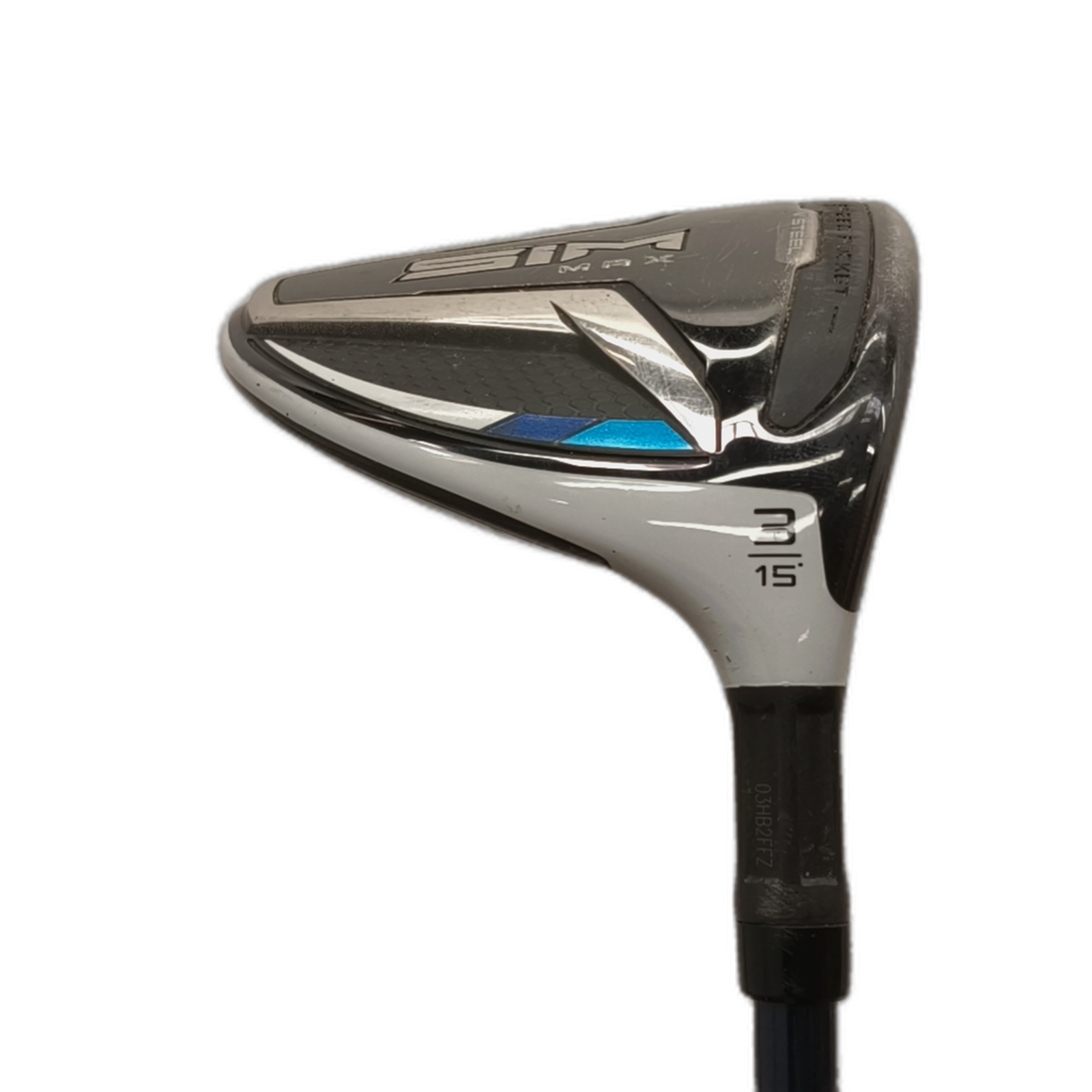 TaylorMade SIM Max Fairway Wood / Flex Regular / #3/15 [model:silueta] [bg:handrolled]