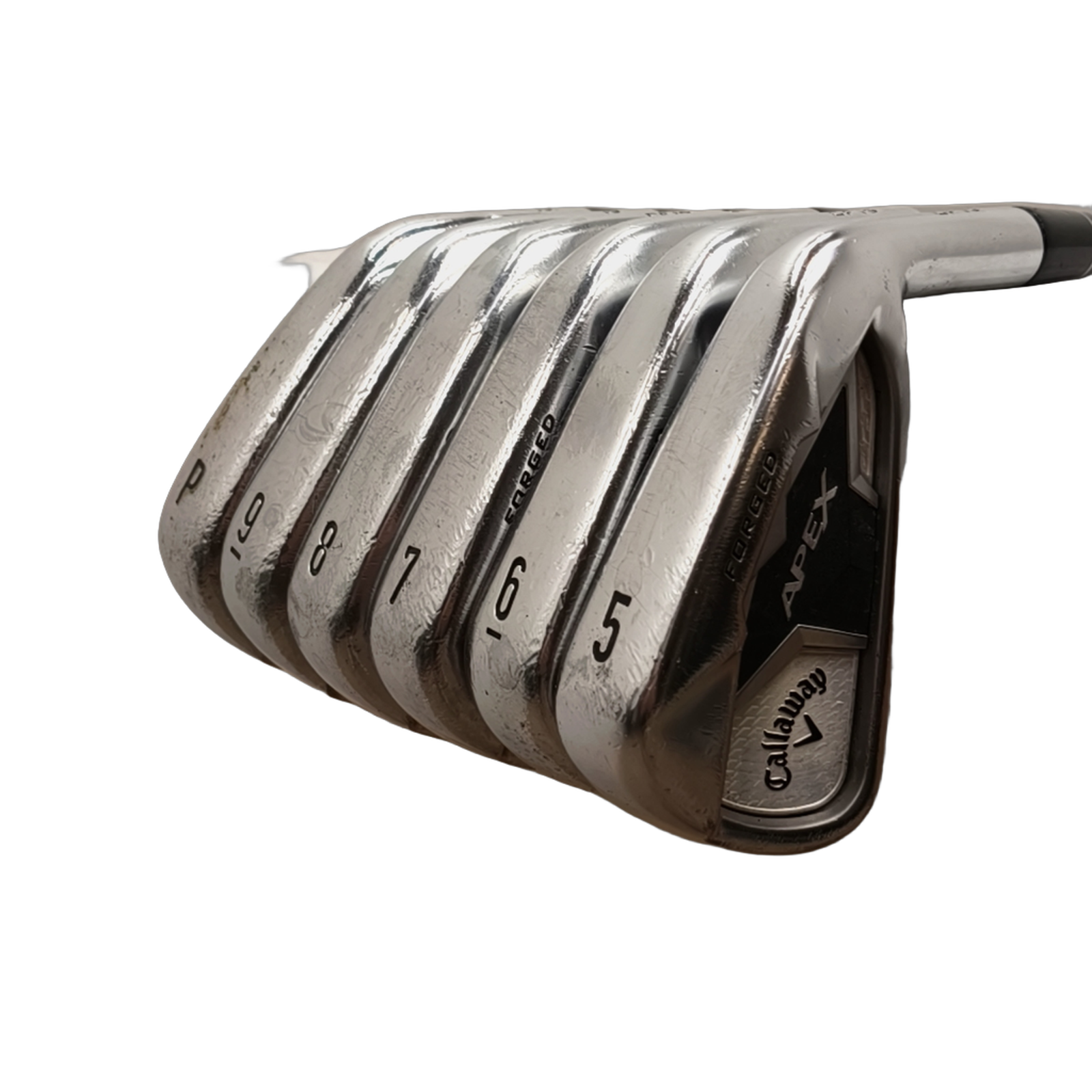 Callaway Apex CF 19 Jernsæt / 5-PW / Flex A-flex / Grafit [model:birefnet-general] [bg:handrolled]