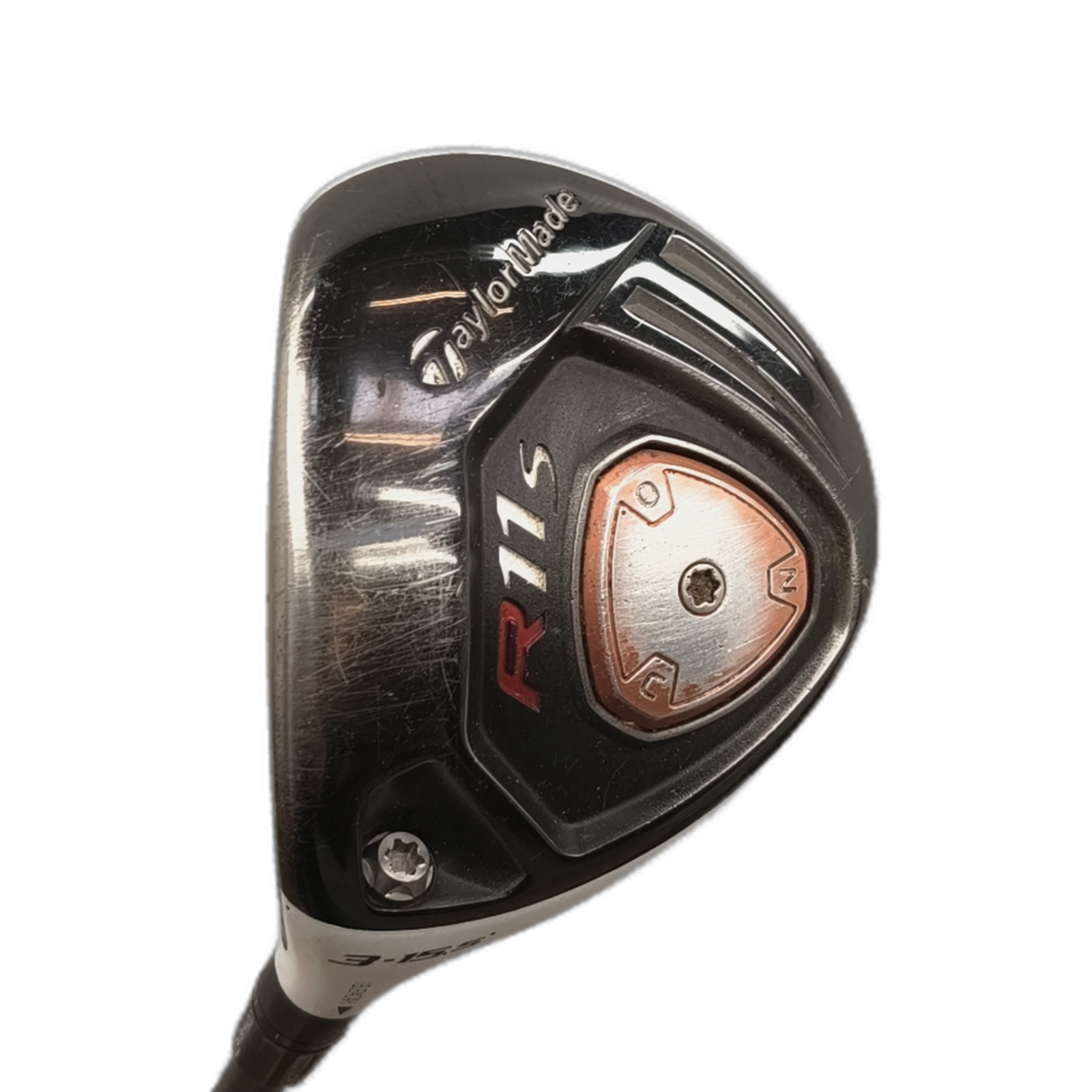 Venstre TaylorMade R11s Fairway Wood / Flex Regular / #3/15.5 [model:silueta] [bg:handrolled]