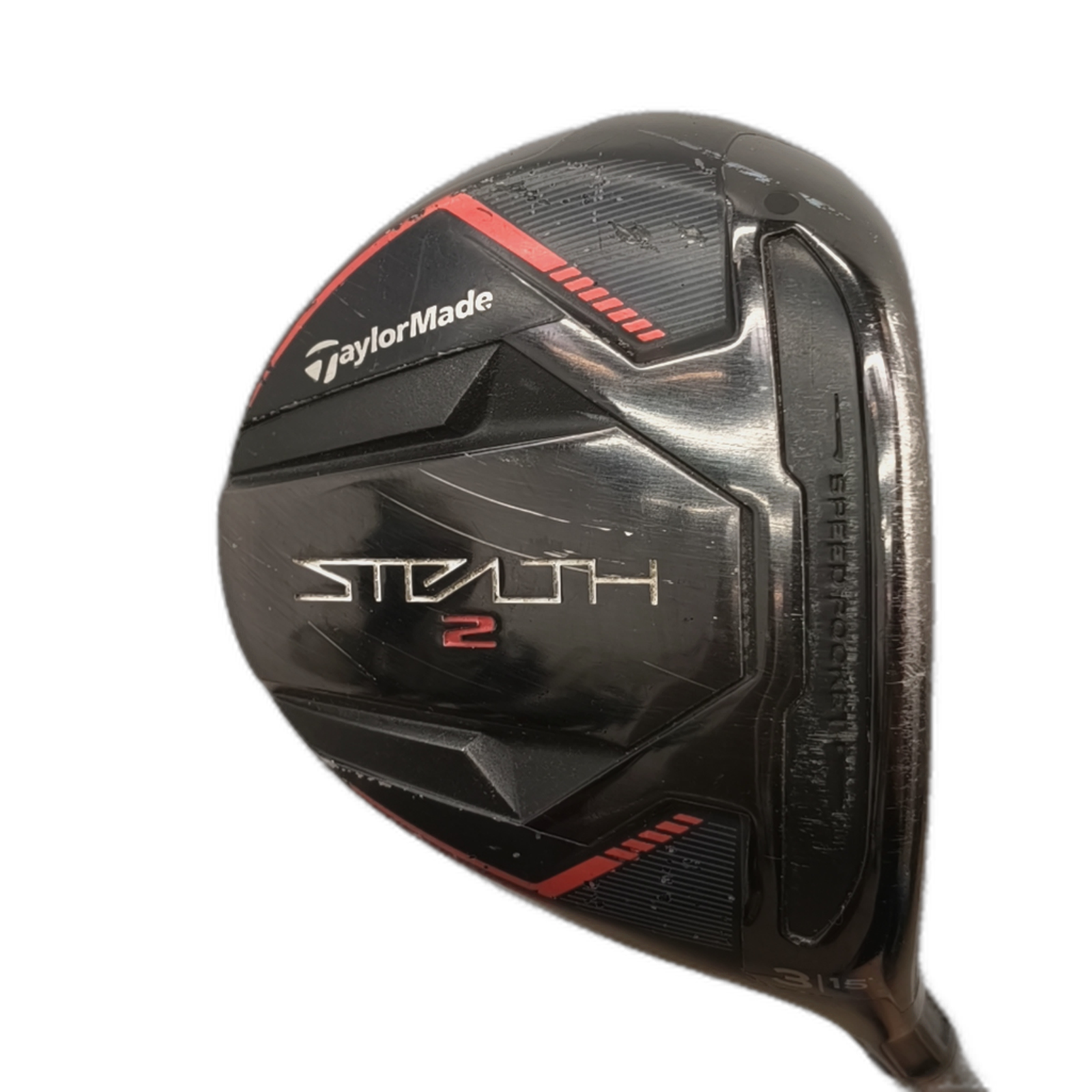 TaylorMade Stealth 2 Fairway Wood / Flex Regular / #3/15 [model:silueta] [bg:handrolled]