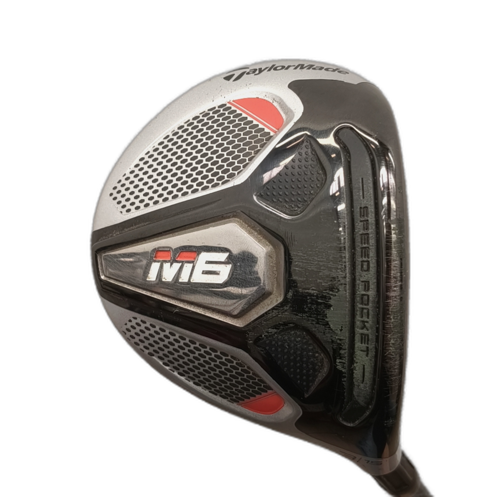 TaylorMade M6 Fairway Wood / Flex Stiff / #3/15 [model:silueta] [bg:handrolled]