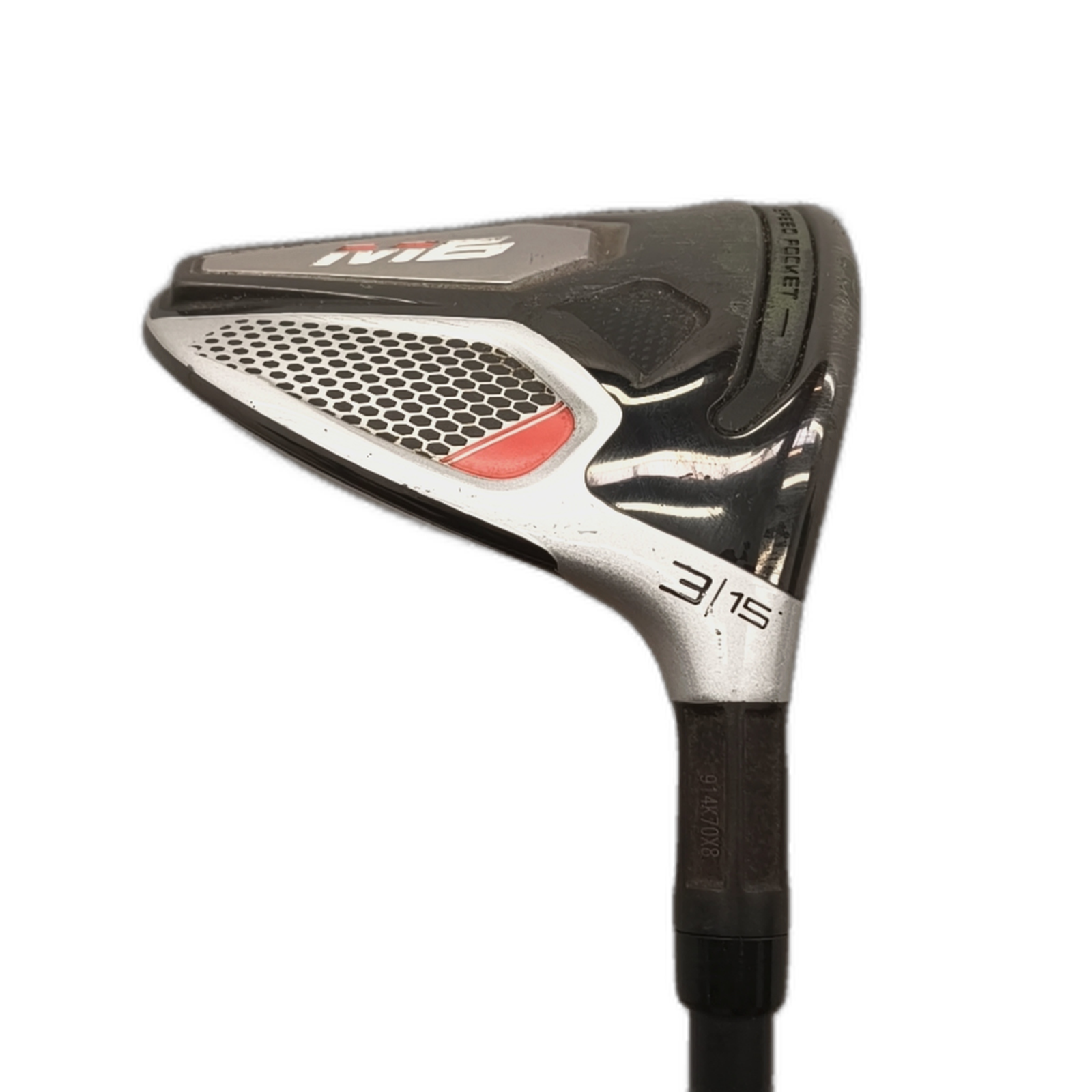 TaylorMade M6 Fairway Wood / Flex Stiff / #3/15 [model:silueta] [bg:handrolled]