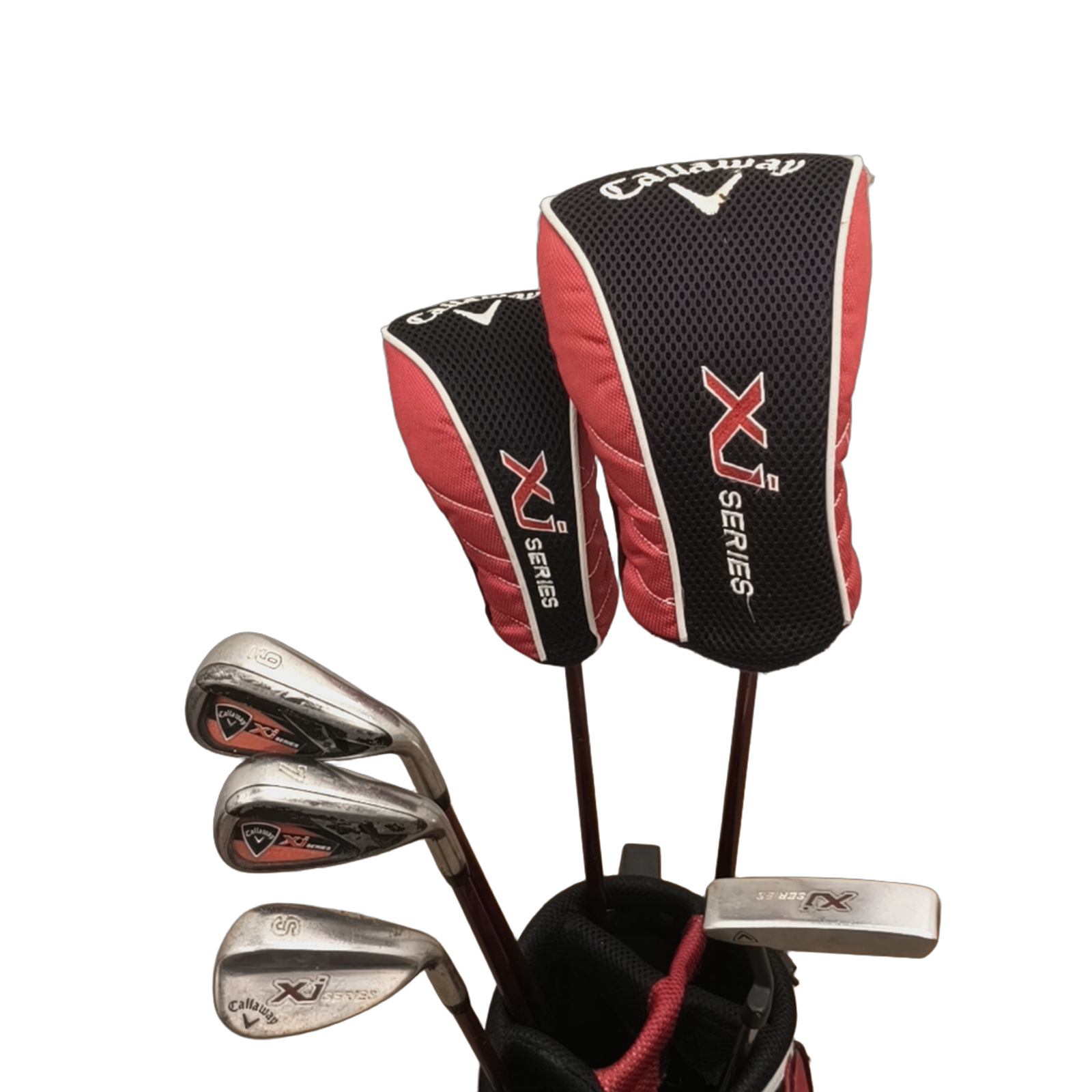 Callaway Serie XJ Juego Completo con bolsa / 7+9+SW / Flex Junior / Grafito [model:birefnet-general] [bg:handrolled]