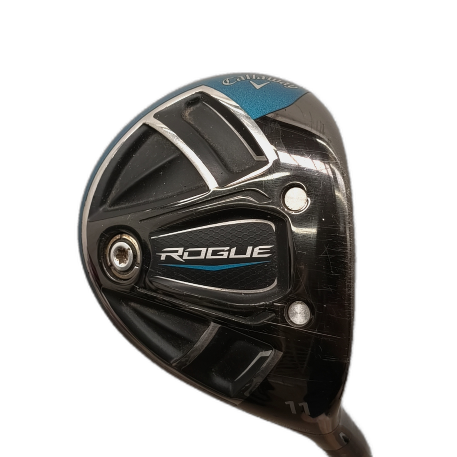 Callaway Rogue Fairway Wood / Flex A-flex / #11/27 [model:silueta] [bg:handrolled]