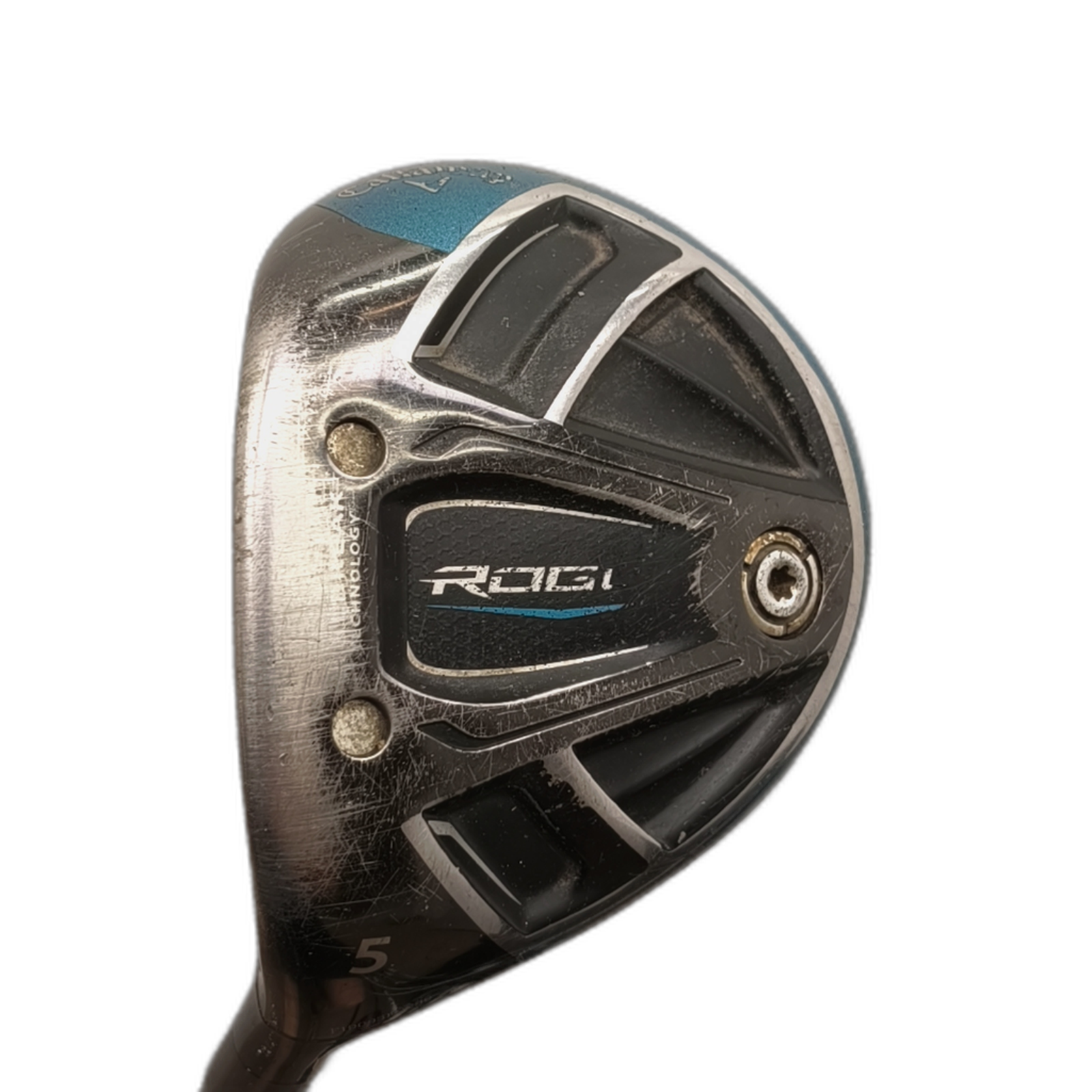 Venstre Callaway Rogue Fairway Wood / Flex Stiff / #5/18 [model:silueta] [bg:handrolled]