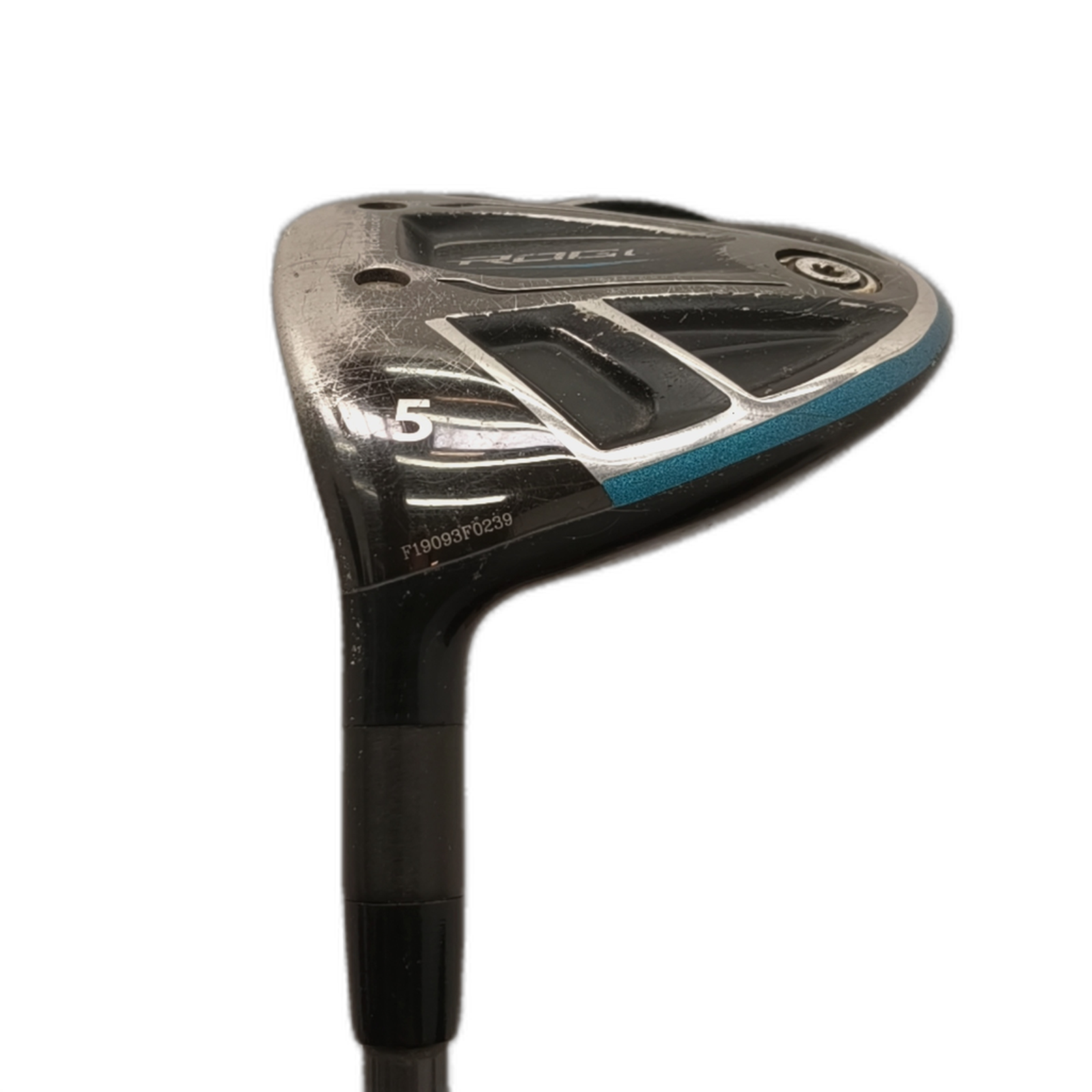 Venstre Callaway Rogue Fairway Wood / Flex Stiff / #5/18 [model:silueta] [bg:handrolled]