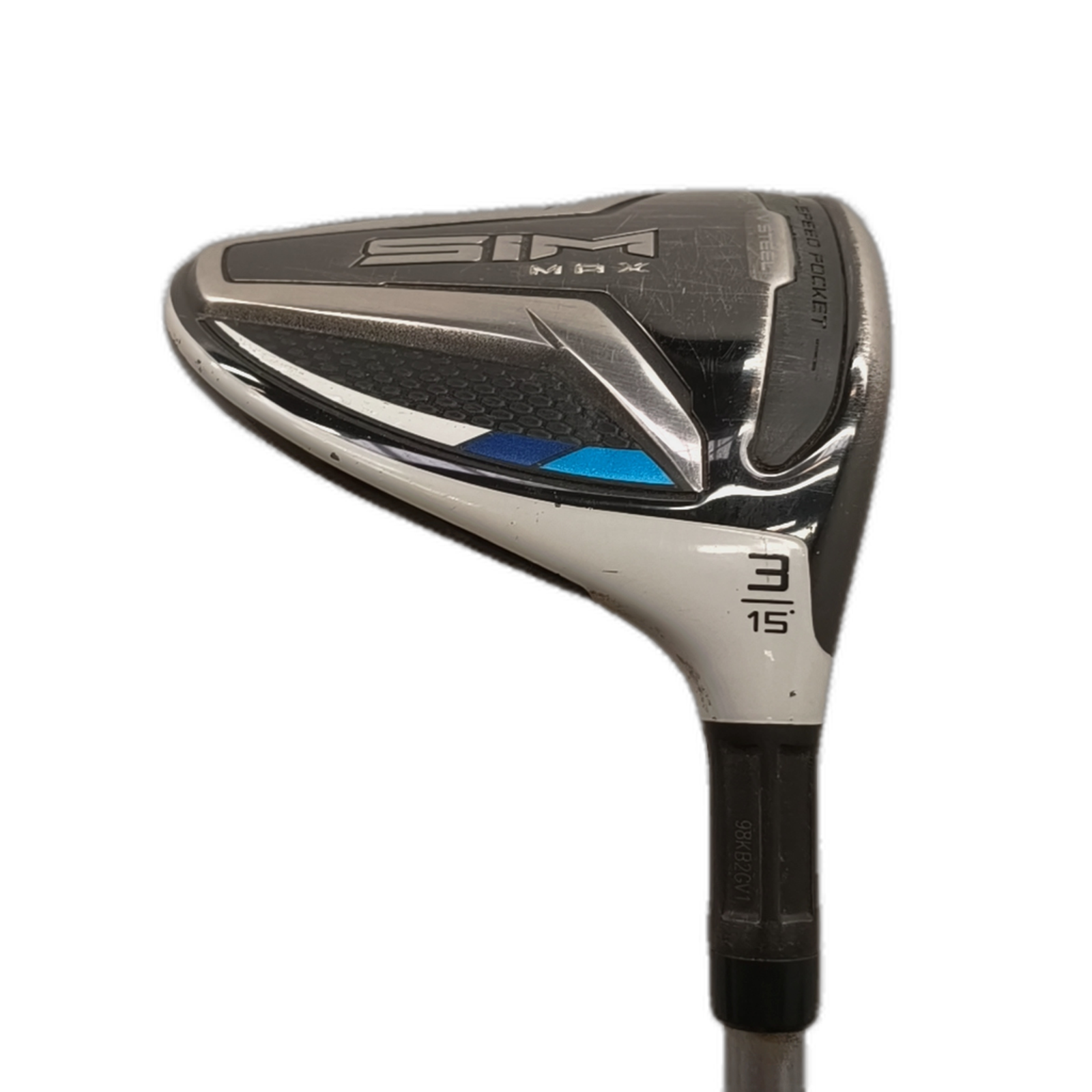 TaylorMade SIM Max Fairway Wood / Flex X-Stiff / #3/15 [model:silueta] [bg:handrolled]