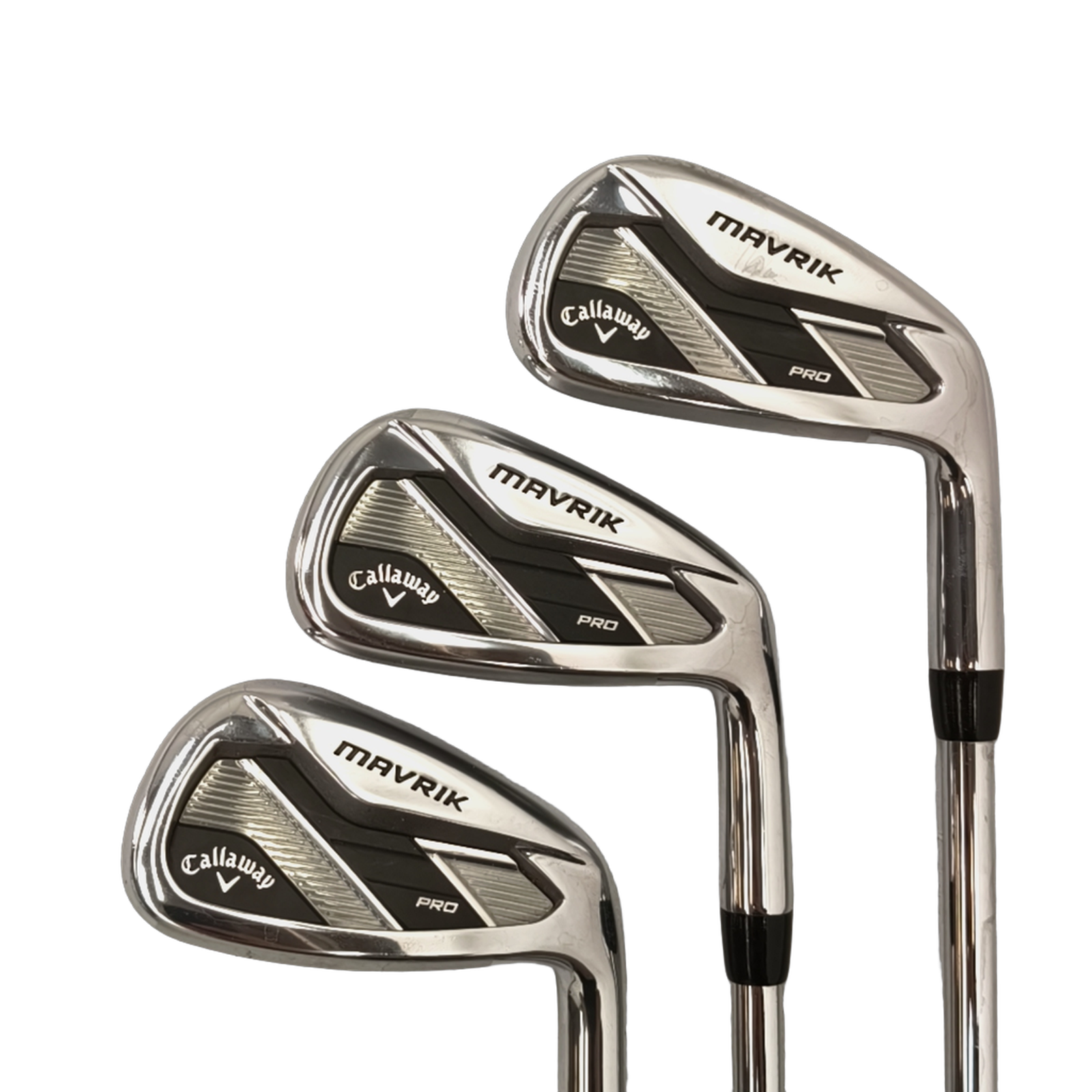 Callaway Mavrik Pro Jernsæt / 4-PW+AW  / Flex Stiff / Stål [model:birefnet-general] [bg:handrolled]