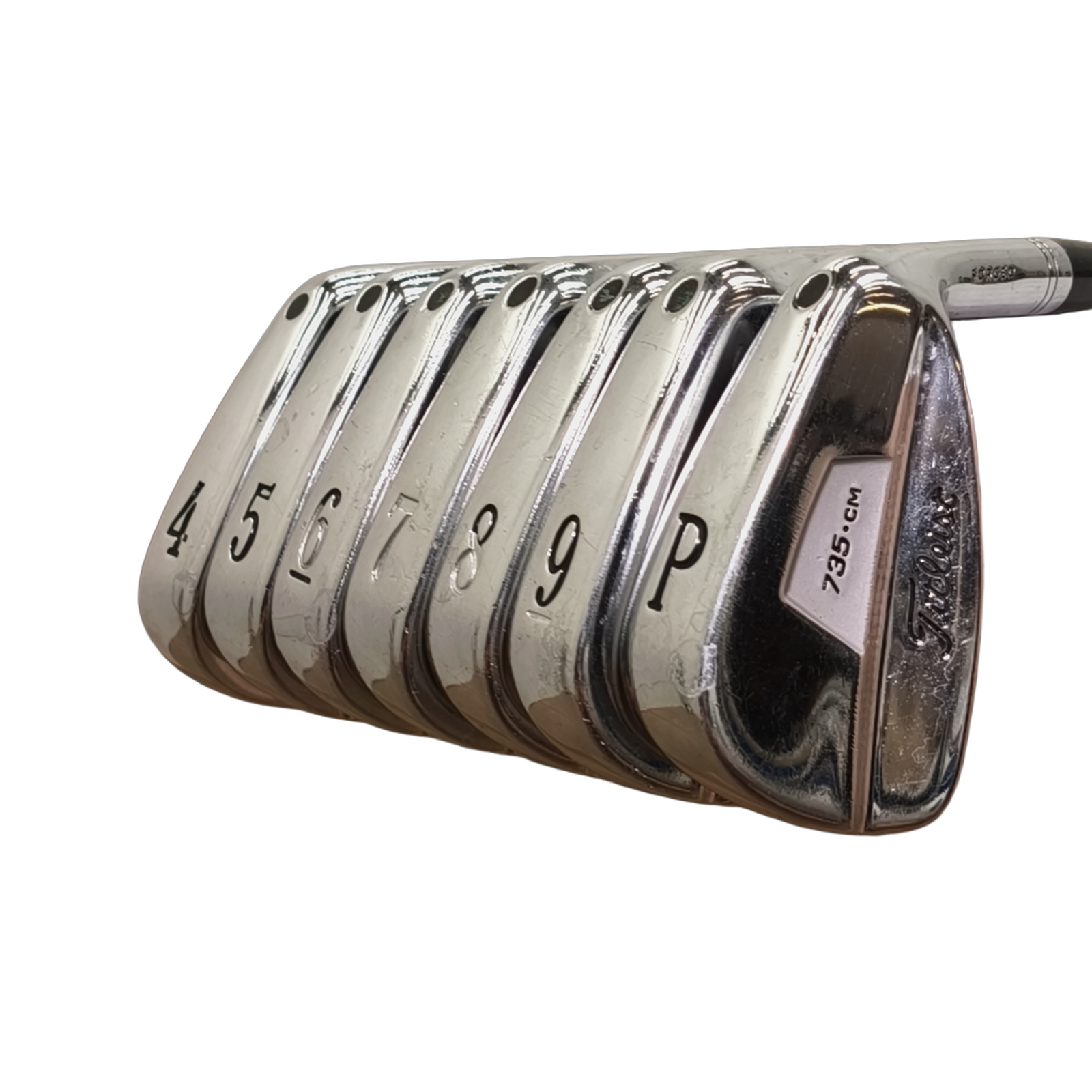 Titleist 735 CM Jernsæt / 4-PW / Flex Stiff / Stål [model:birefnet-general] [bg:handrolled]