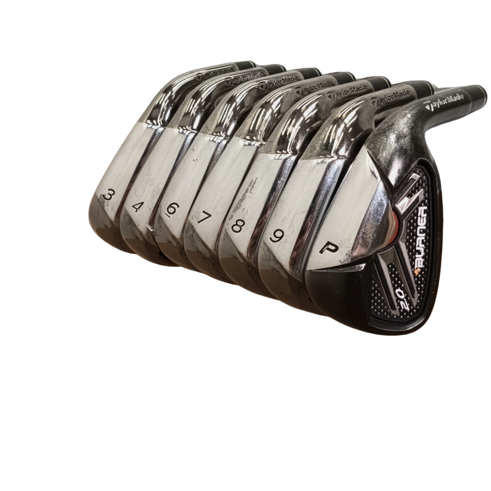 TaylorMade Burner 2.0 Jernsæt / 3-4i+6-PW / Flex Regular / Stål [model:birefnet-general] [bg:handrolled]