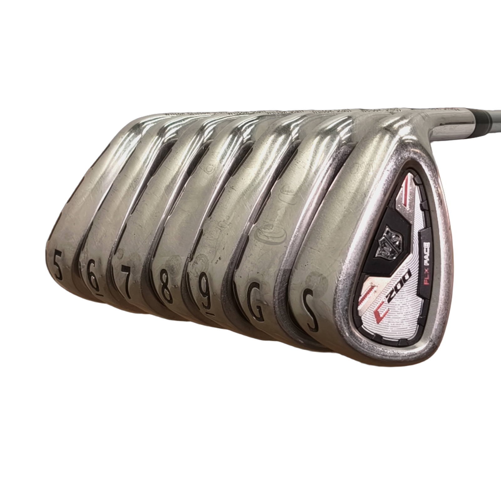 Wilson Staff C200 Jernsæt / 5-GW+SW / Flex A-flex / Grafit [model:birefnet-general] [bg:handrolled]