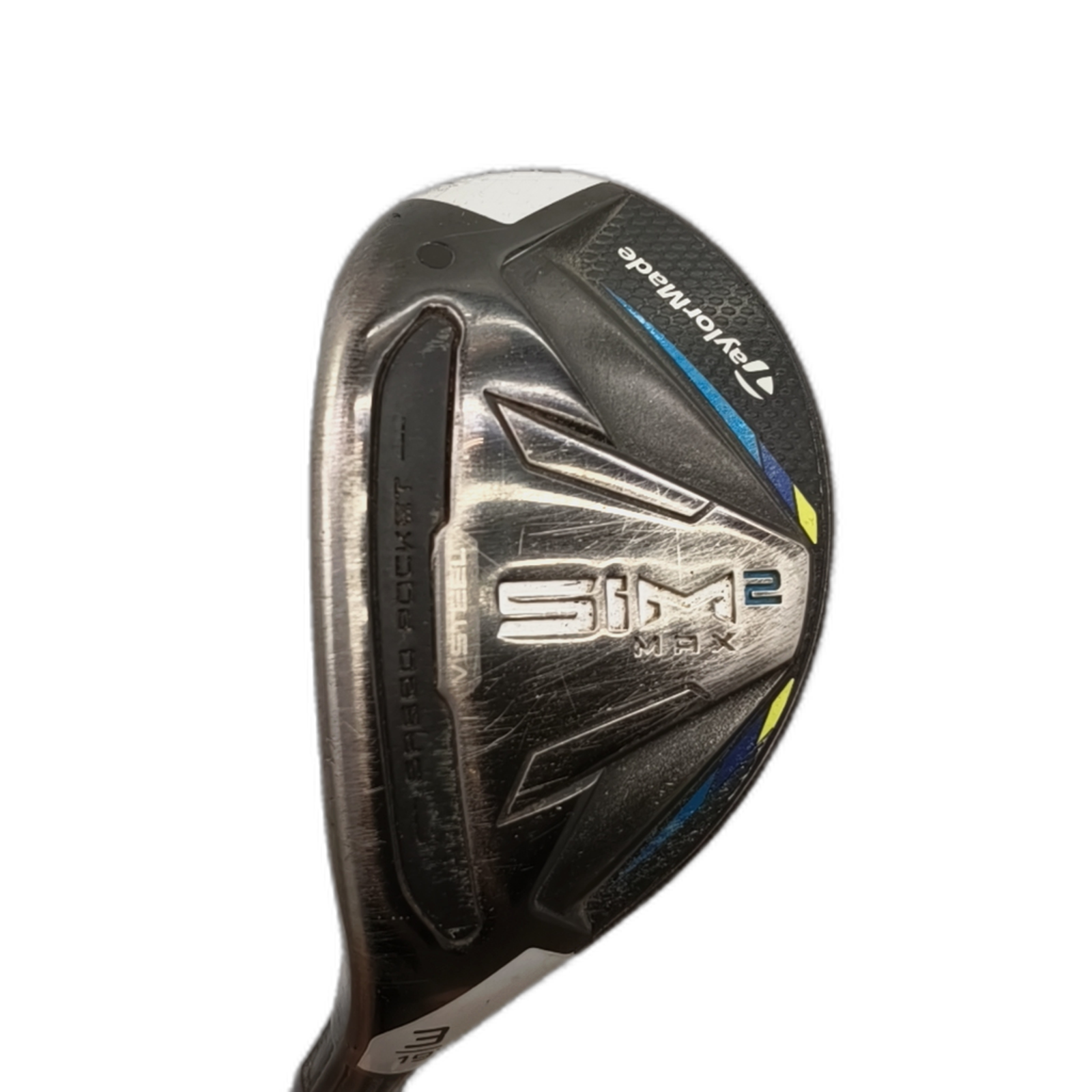 Venstre TaylorMade Sim 2 Max Hybrid / Flex Regular / #3/19 [model:silueta] [bg:handrolled]
