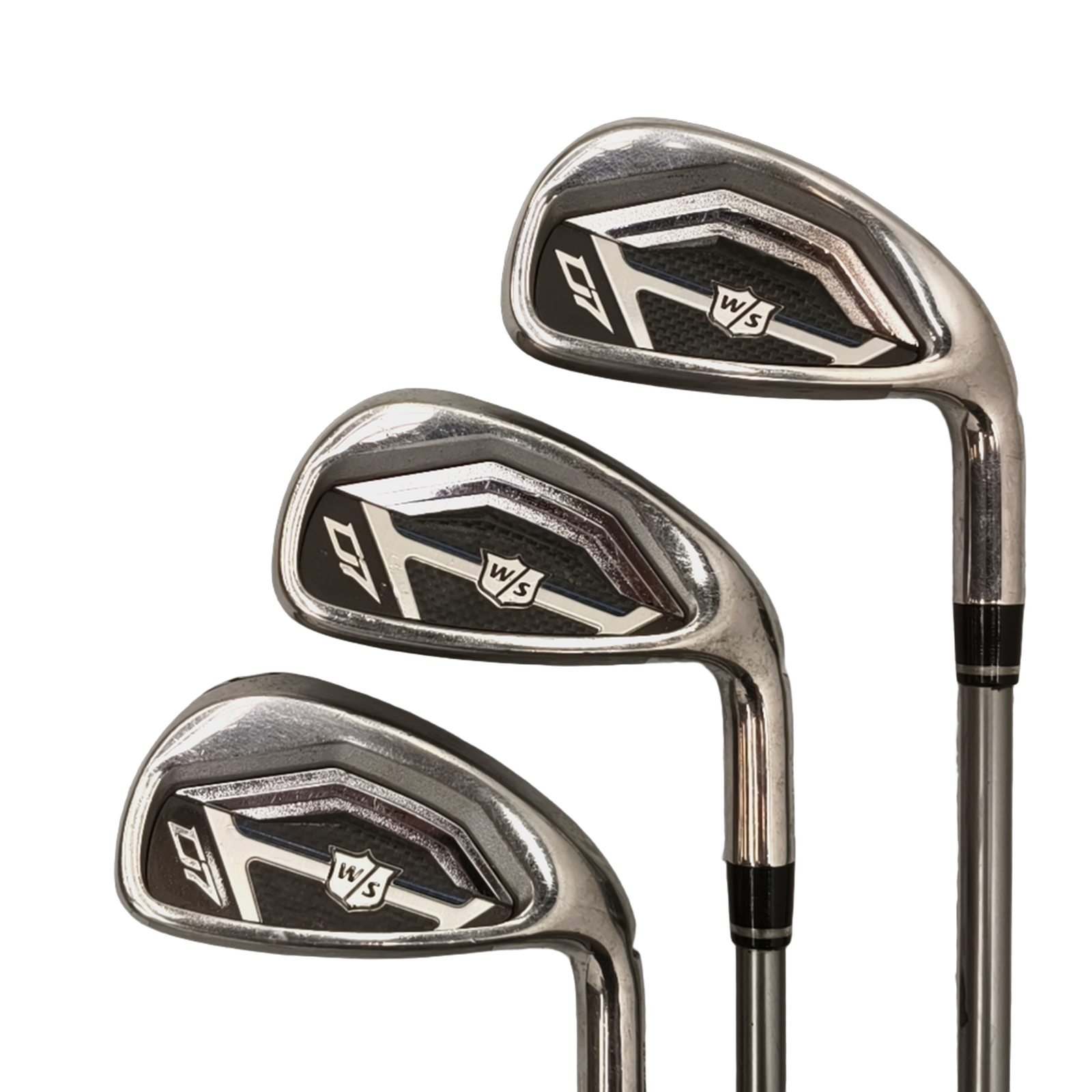Wilson Staff D7 Jernsæt / 5-PW+GW / Flex Stiff / Grafit [model:birefnet-general] [bg:handrolled]