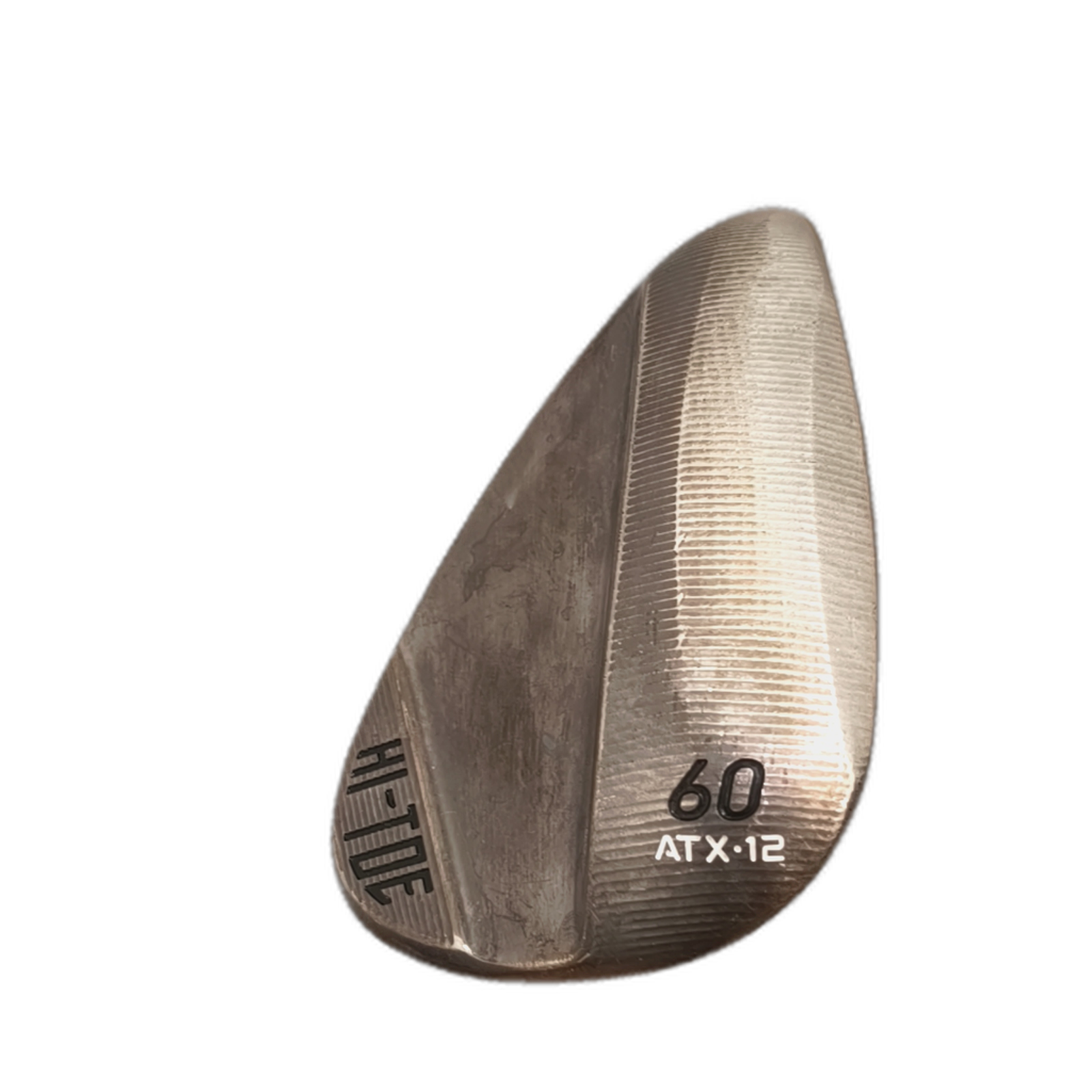 Venstre TaylorMade HI-Toe Full Face Wedge / Flex Wedge / 60/12 [model:silueta] [bg:handrolled]