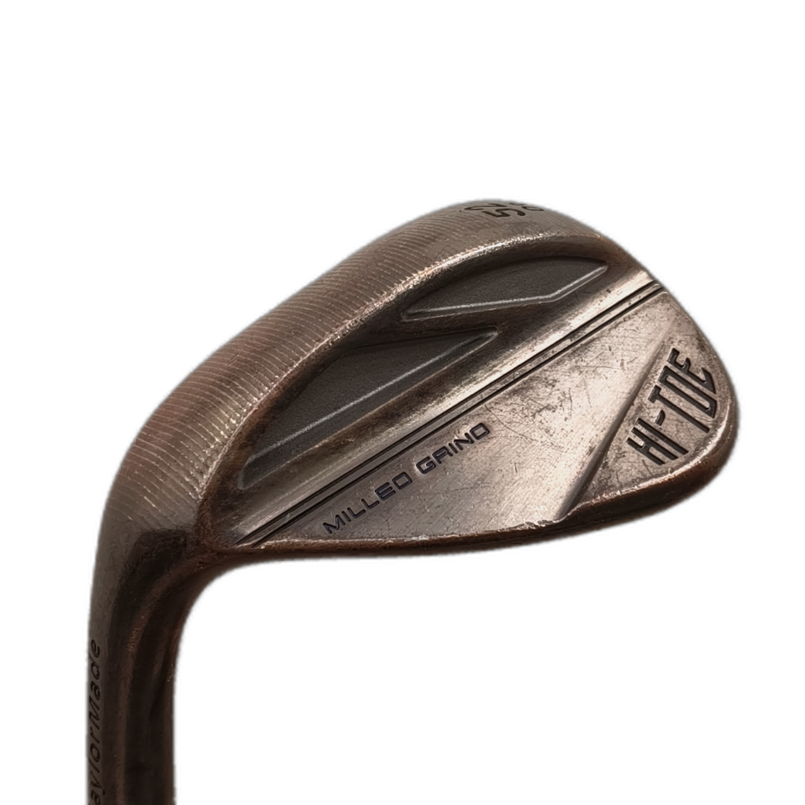 Venstre TaylorMade Hi Toe Wedge / Flex Wedge / 52/09 [model:silueta] [bg:handrolled]