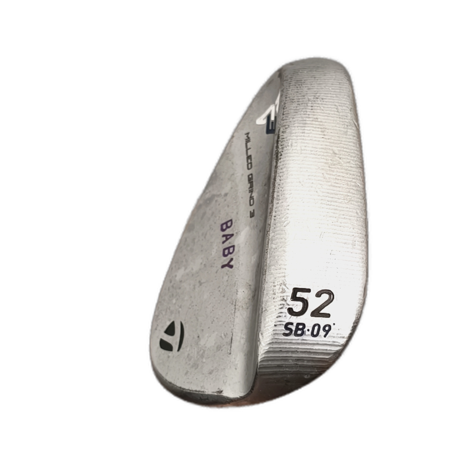 Venstre TaylorMade MG 3 Wedge / Flex Stiff / 52/09 [model:silueta] [bg:handrolled]