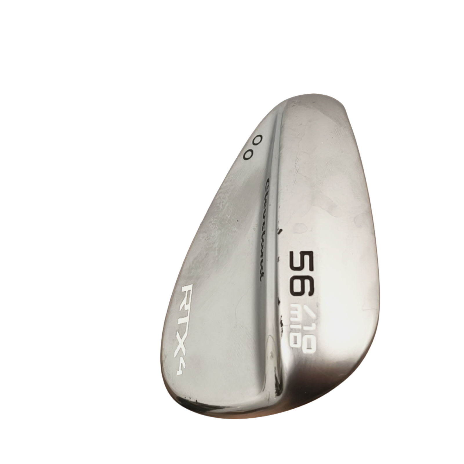 Left Cleveland RTX4 Wedge / Flex Stiff / 56/10 [model:birefnet-general] [bg:handrolled]