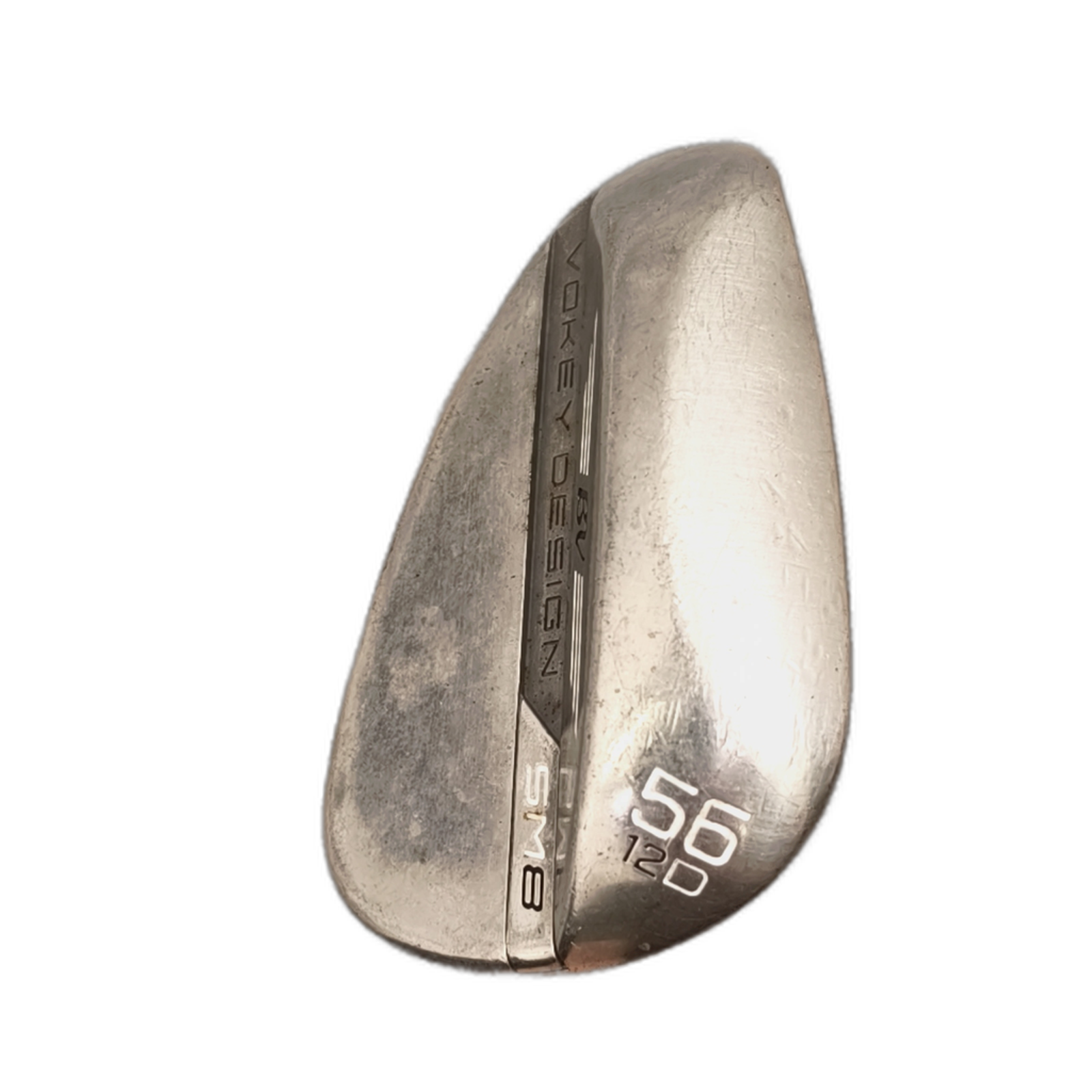 Venstre Titleist SM8 Wedge / Flex X-Stiff / 56/12 [model:silueta] [bg:handrolled]