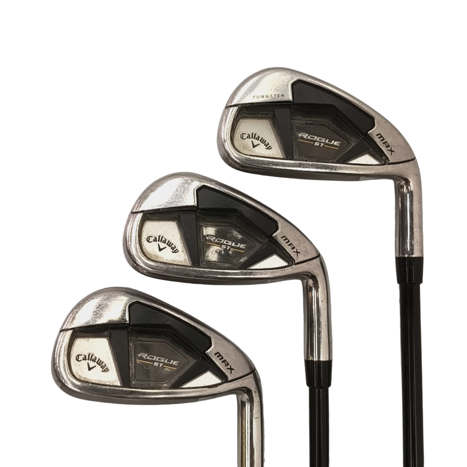 Callaway Rogue ST Max Jernsæt / 5-PW+AW / Flex Regular / Grafit [model:birefnet-general] [bg:handrolled]