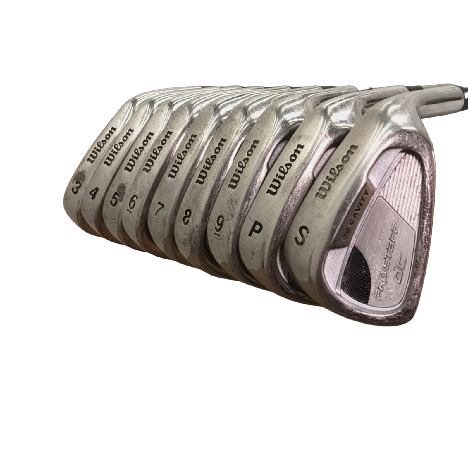 Wilson Pro Staff dc Jernsæt / 3-PW+SW / Flex Regular / Grafit [model:birefnet-general] [bg:handrolled]