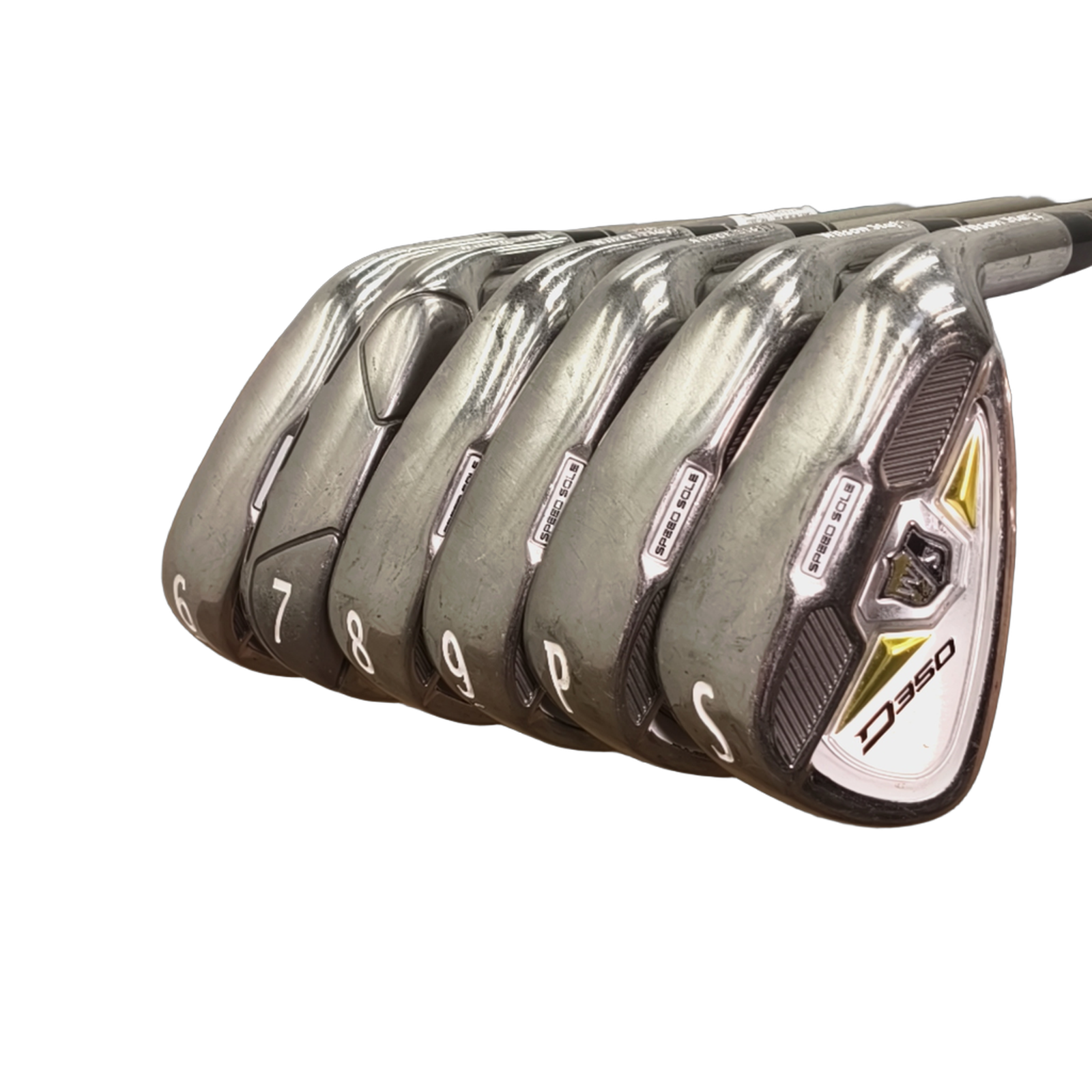 Wilson Staff D350 Jernsæt / 6-PW+SW / Flex Ladies / Grafit [model:birefnet-general] [bg:handrolled]
