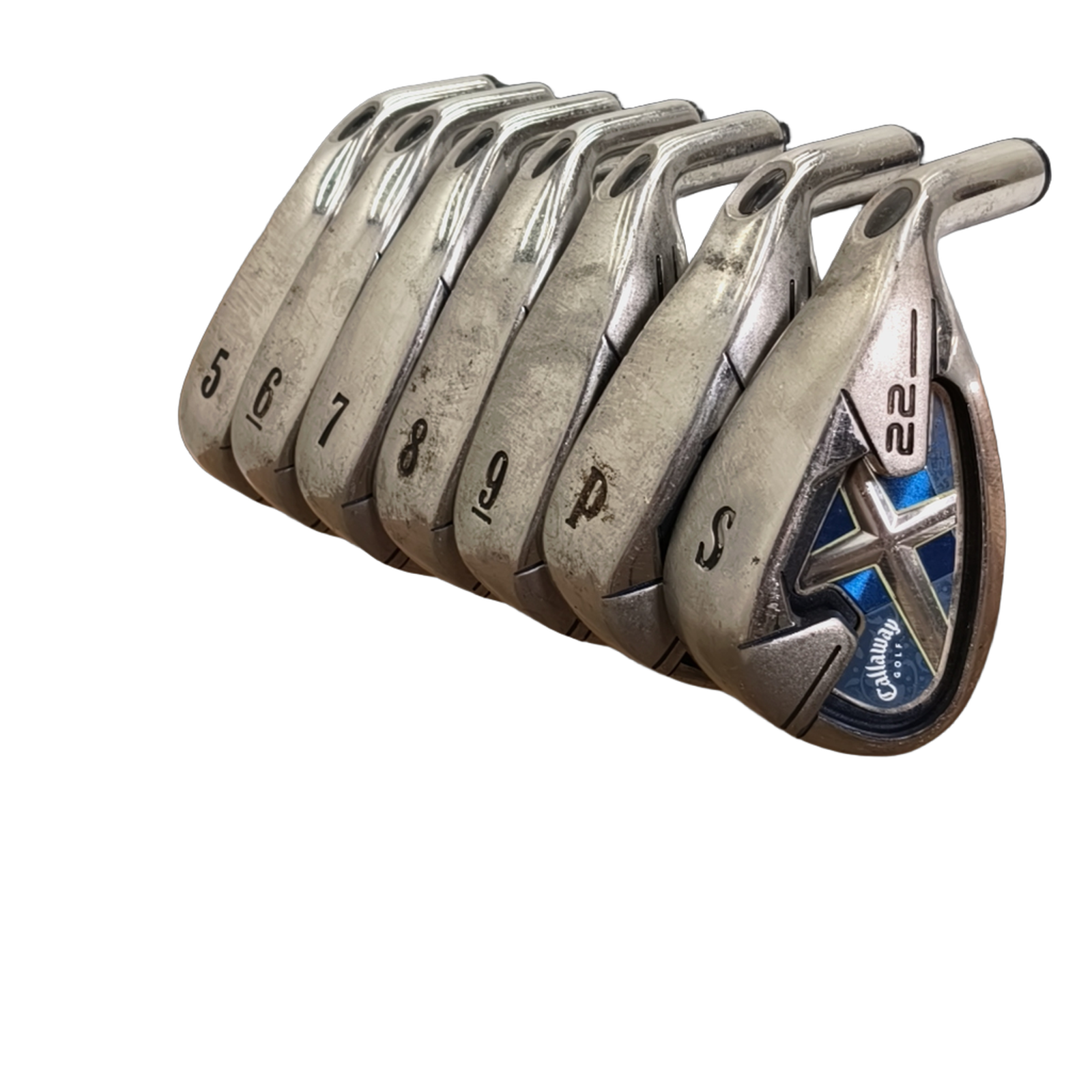 Callaway X22 Jernsæt / 5-PW+SW / Flex Ladies / Grafit [model:birefnet-general] [bg:handrolled]