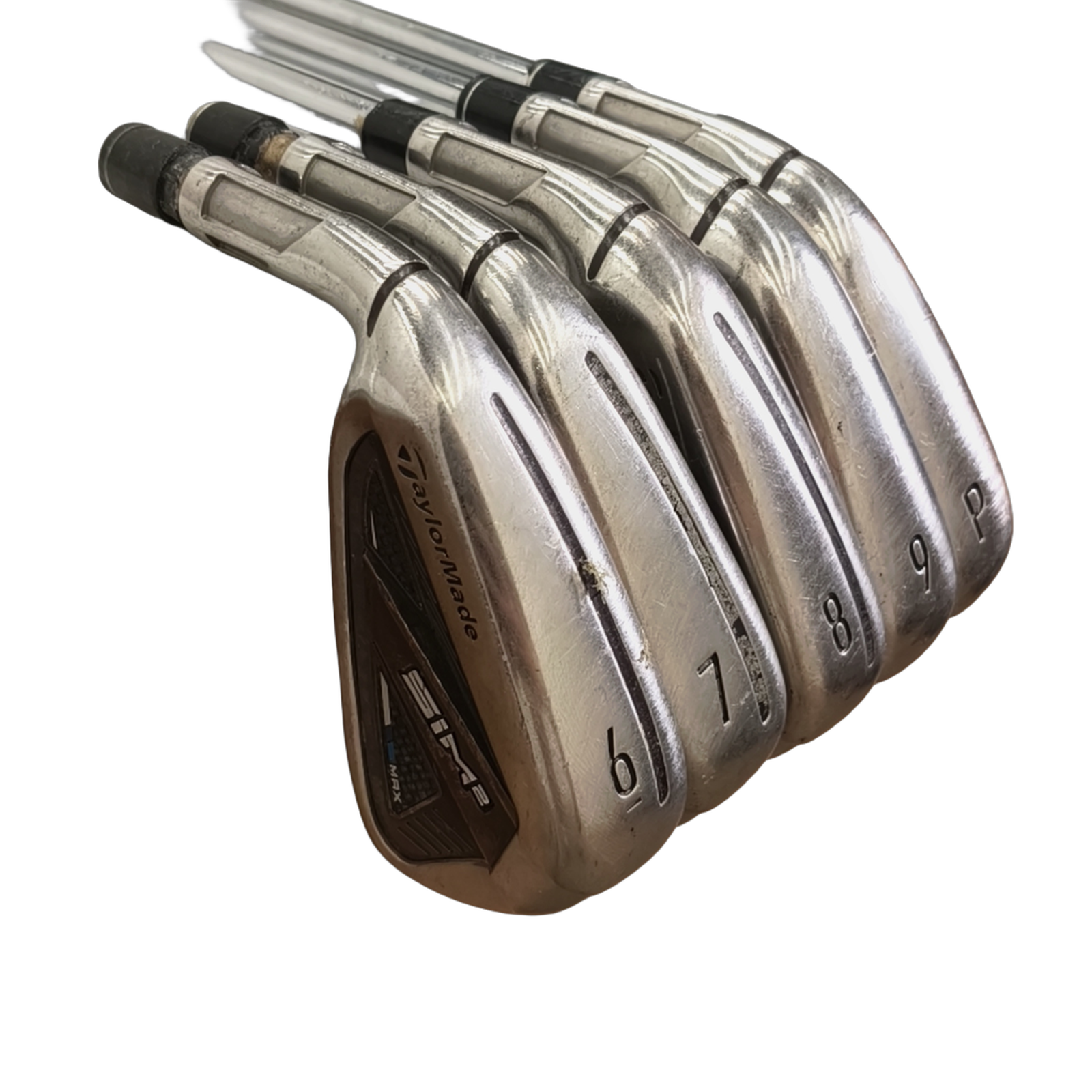 Venstre TaylorMade Sim 2 Max Jernsæt / 5-PW / Flex Regular / Stål [model:birefnet-general] [bg:handrolled]