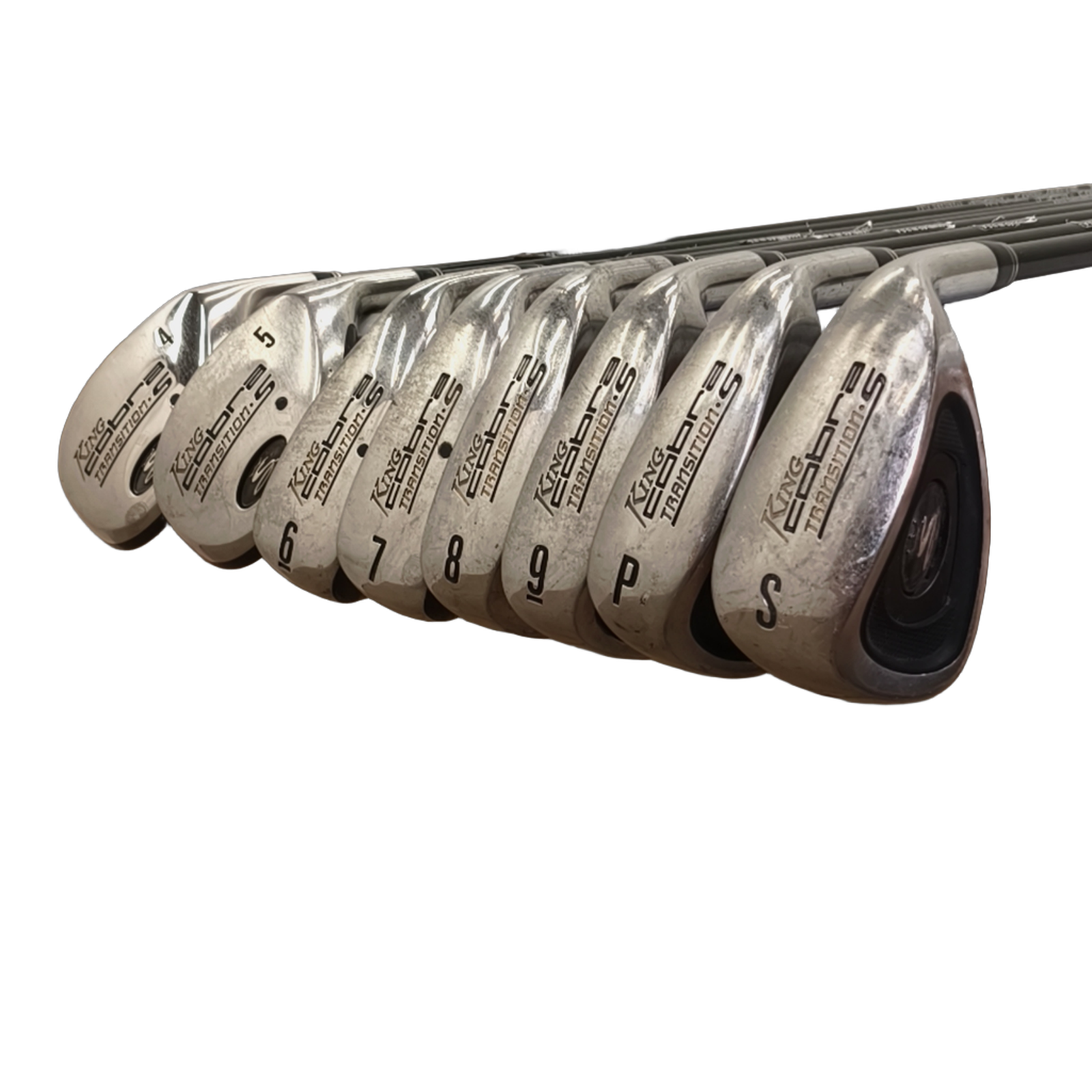 Cobra Transition S Jernsæt / 4-PW+SW / Flex Regular / Grafit [model:birefnet-general] [bg:handrolled]
