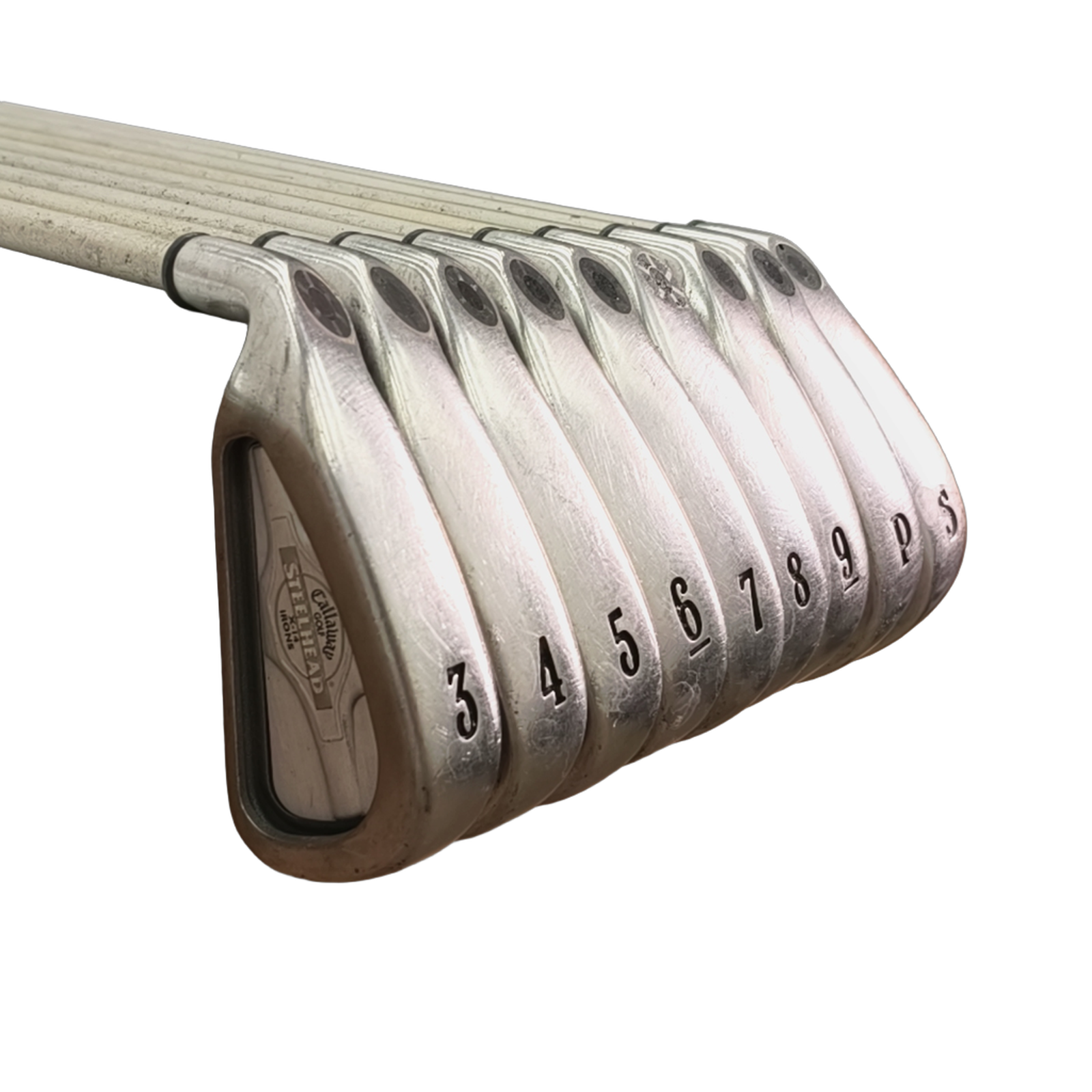 Venstre Callaway Steelhead X-14 Jernsæt / 3-PW+SW / Flex Ladies / Grafit [model:birefnet-general] [bg:handrolled]