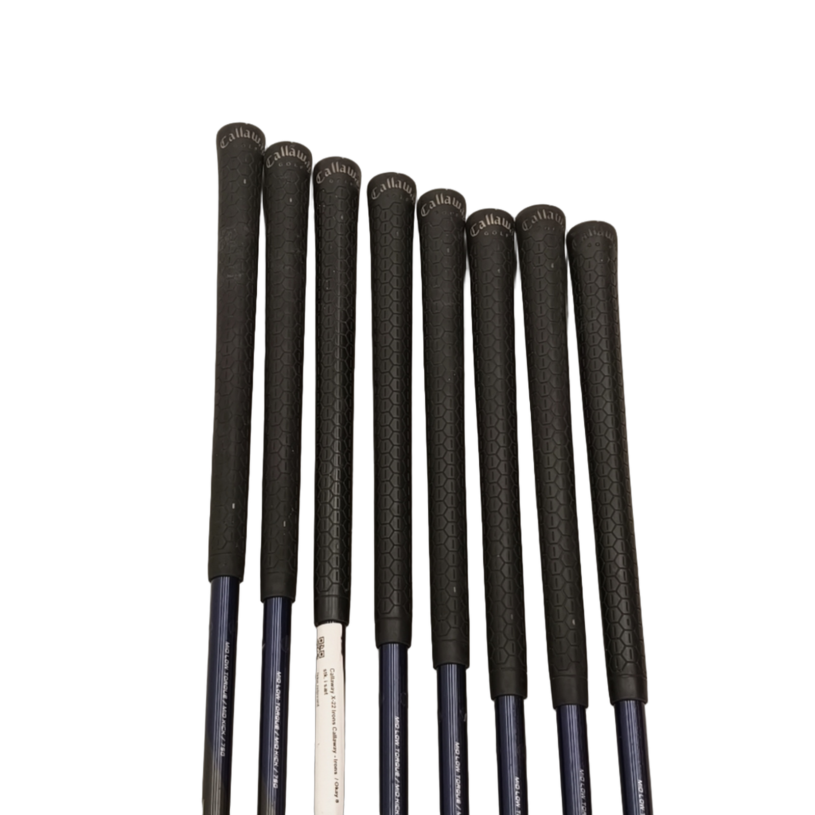 Callaway X22 Jernsæt / 5-PW+GW+SW / Flex Regular / Grafit [model:birefnet-general] [bg:handrolled]