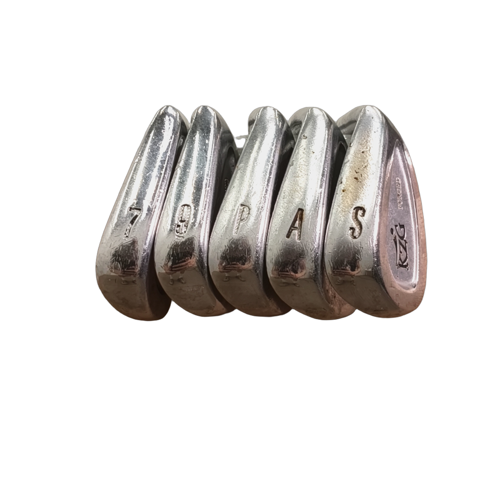 KZG Forged Jernsæt / 7+9-PW+GW+SW / Flex Regular / Grafit [model:birefnet-general] [bg:handrolled]