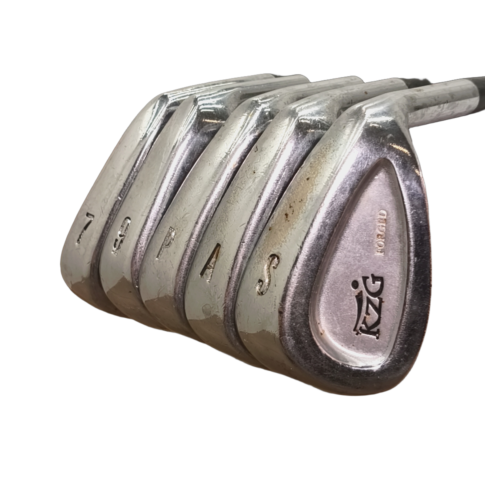KZG Forged Jernsæt / 7+9-PW+GW+SW / Flex Regular / Grafit [model:birefnet-general] [bg:handrolled]