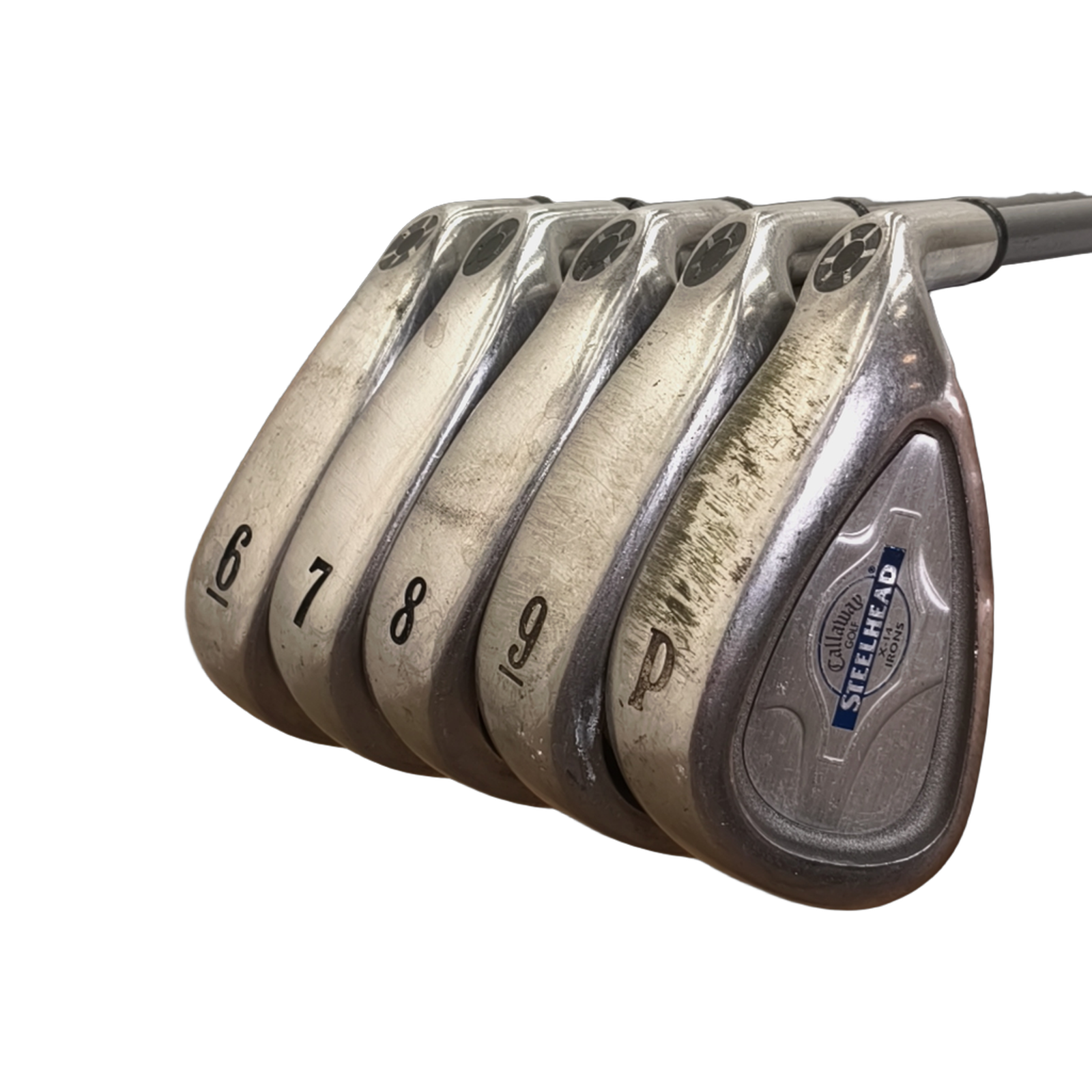 Callaway Steelhead X-14 Jernsæt / 6-PW / Flex Stiff / Grafit [model:birefnet-general] [bg:handrolled]