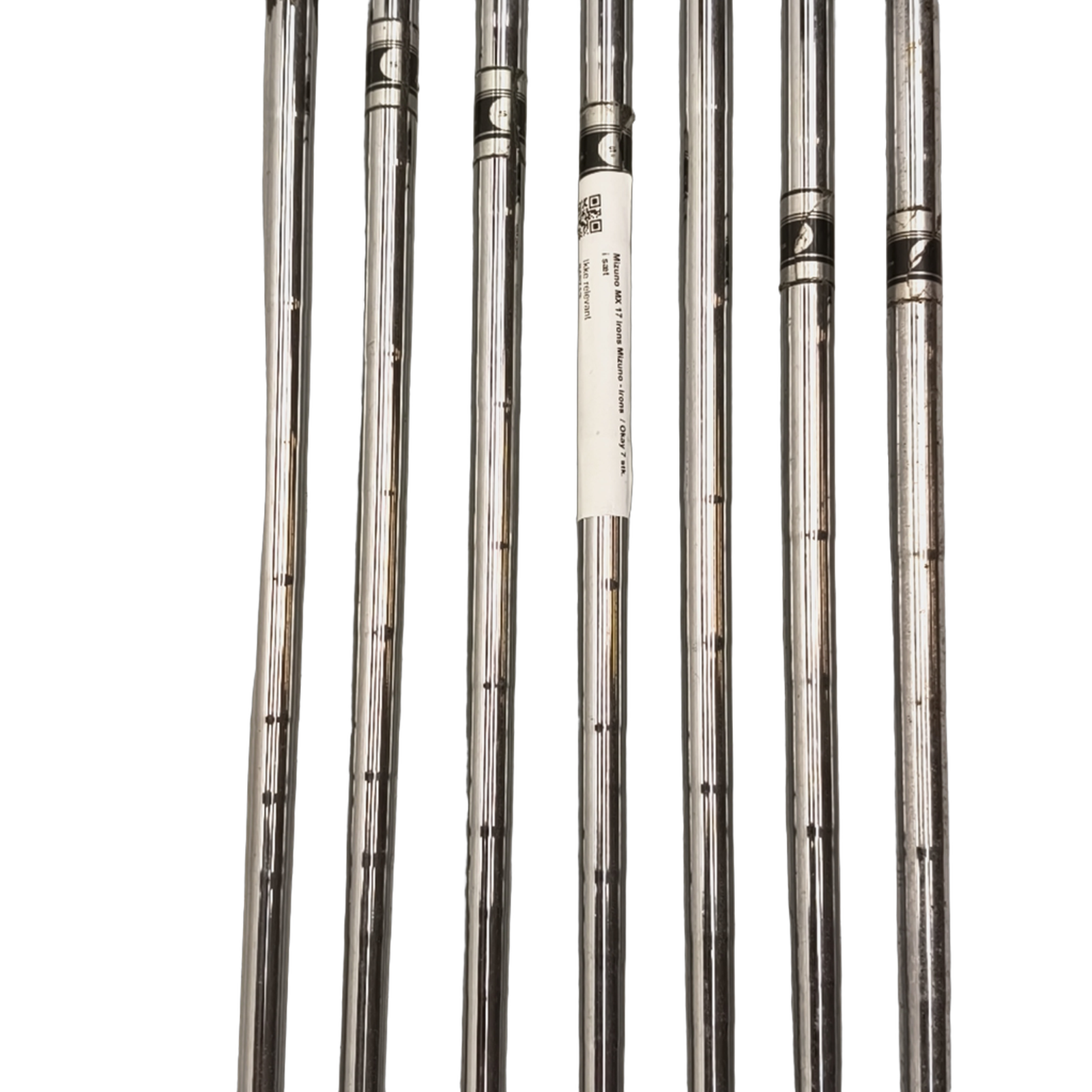 Venstre Mizuno MX-17 Jernsæt / 4-PW / Flex Stiff / Stål [model:birefnet-general] [bg:handrolled]