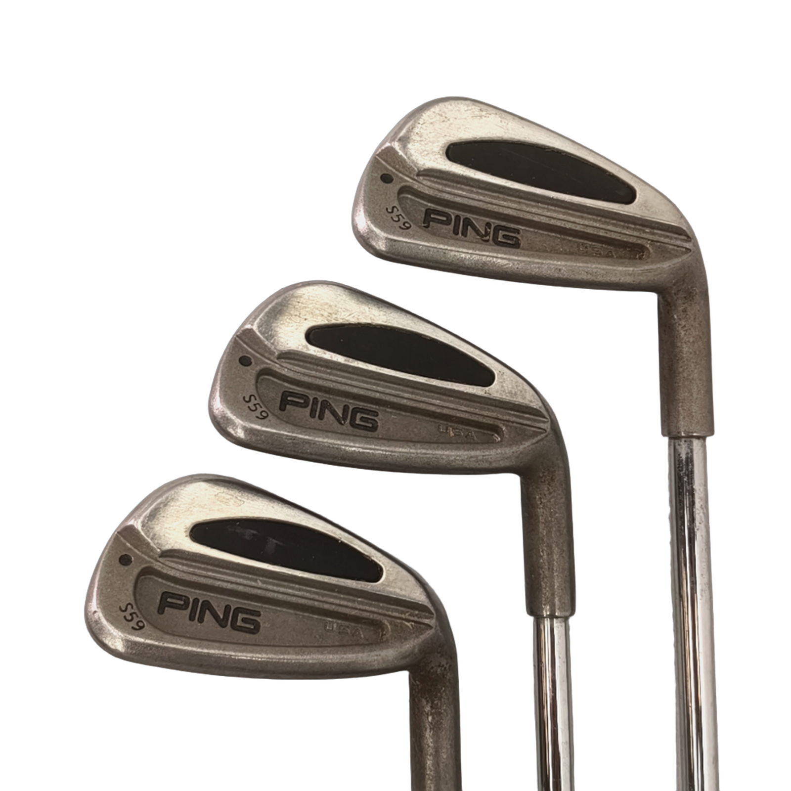 PING S59 Jernsæt / 5-9i / Flex Regular / Stål [model:birefnet-general] [bg:handrolled]