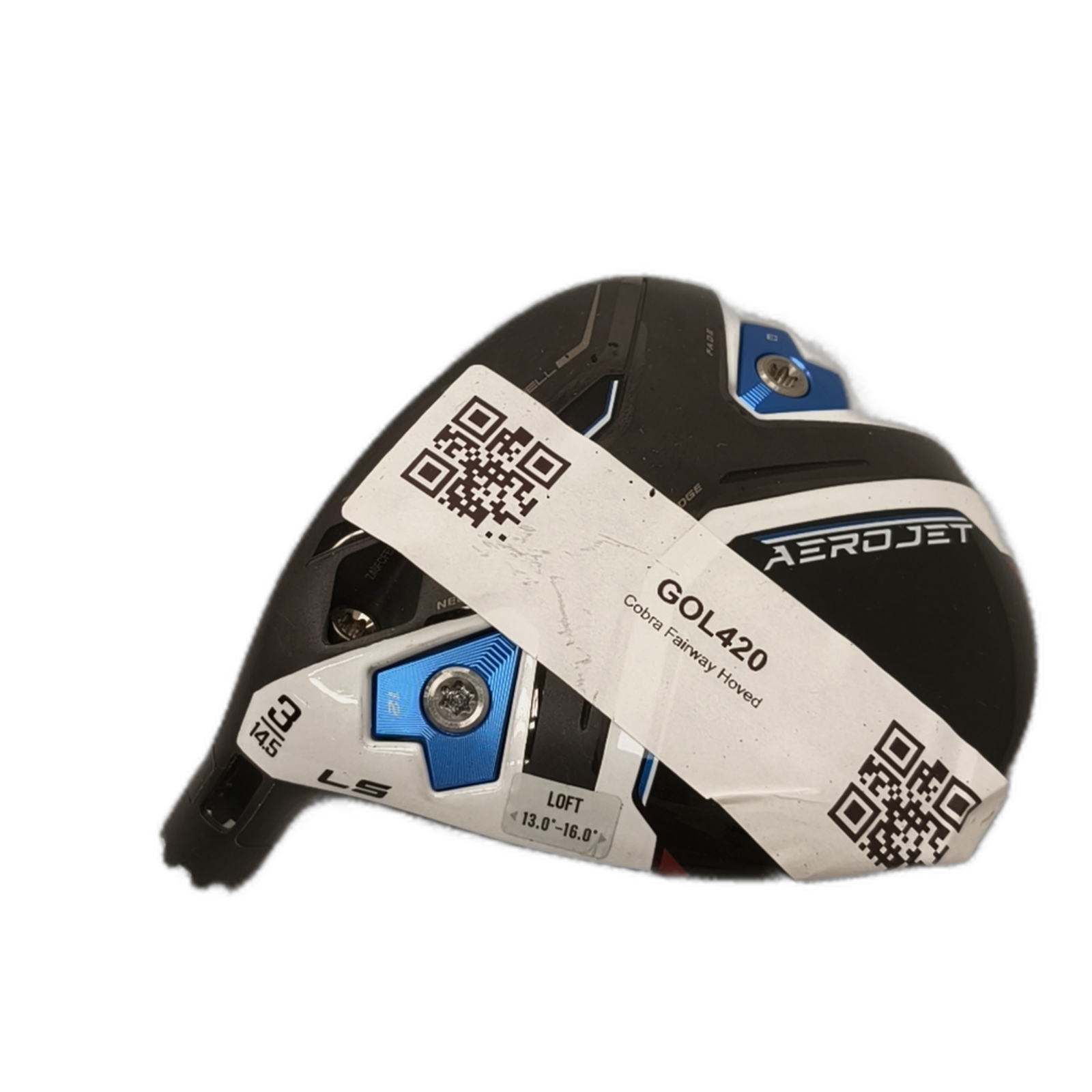 Left Cobra AeroJet LS #3 Fairway Head / Loft 14.5 [model:silueta] [bg:handrolled]