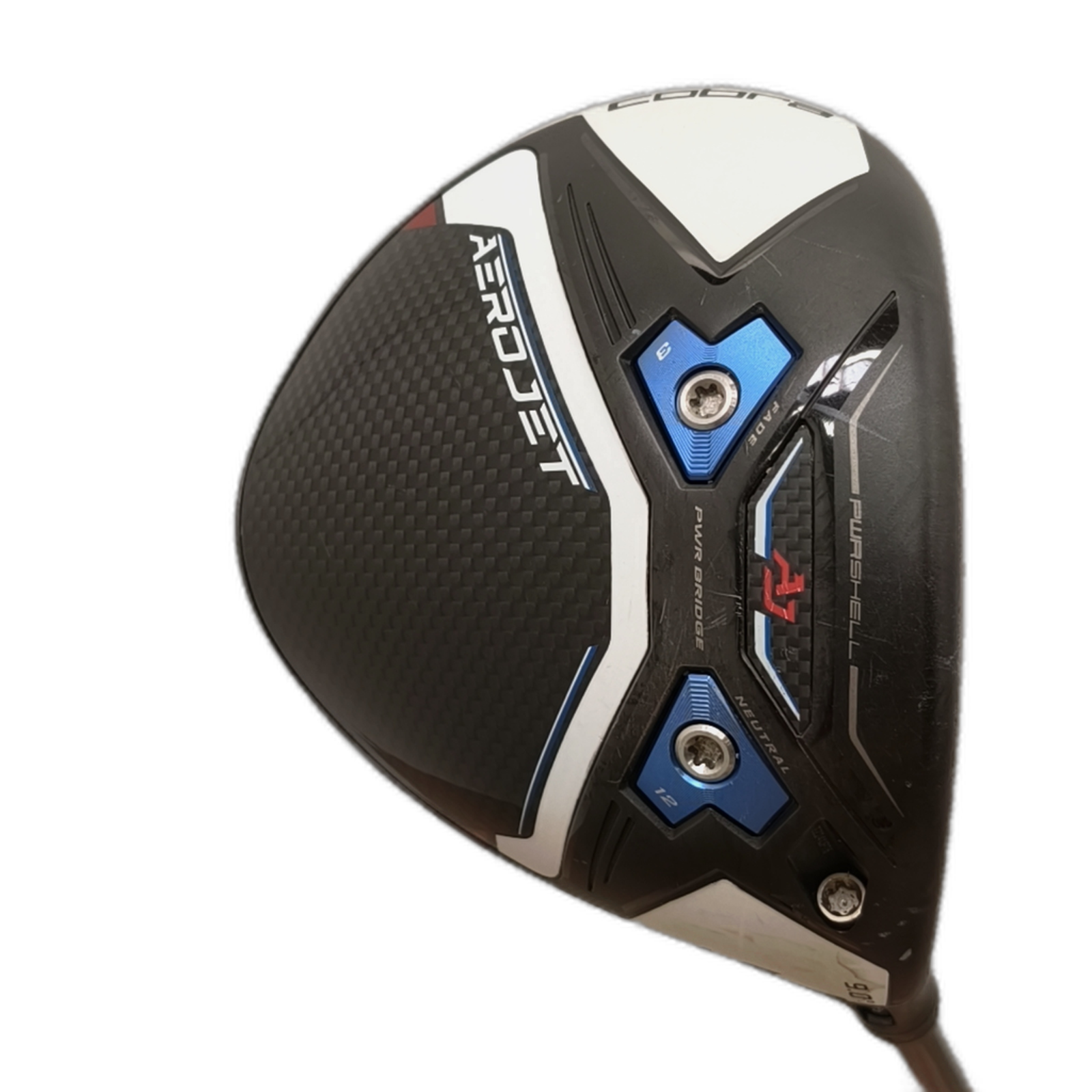 Cobra AeroJet LS Driver / Flex Stiff / Loft 9 [model:silueta] [bg:handrolled]