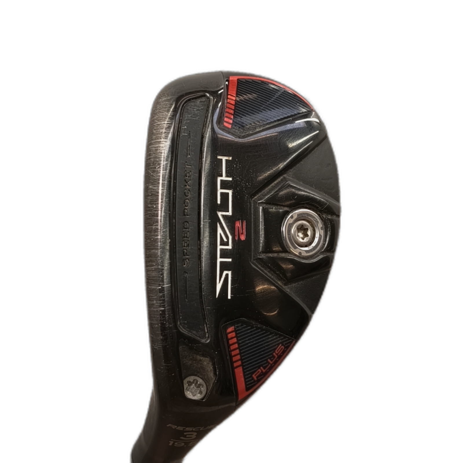 Venstre TaylorMade Stealth 2 Hybrid / Flex Regular / #3/19.5 [model:silueta] [bg:handrolled]