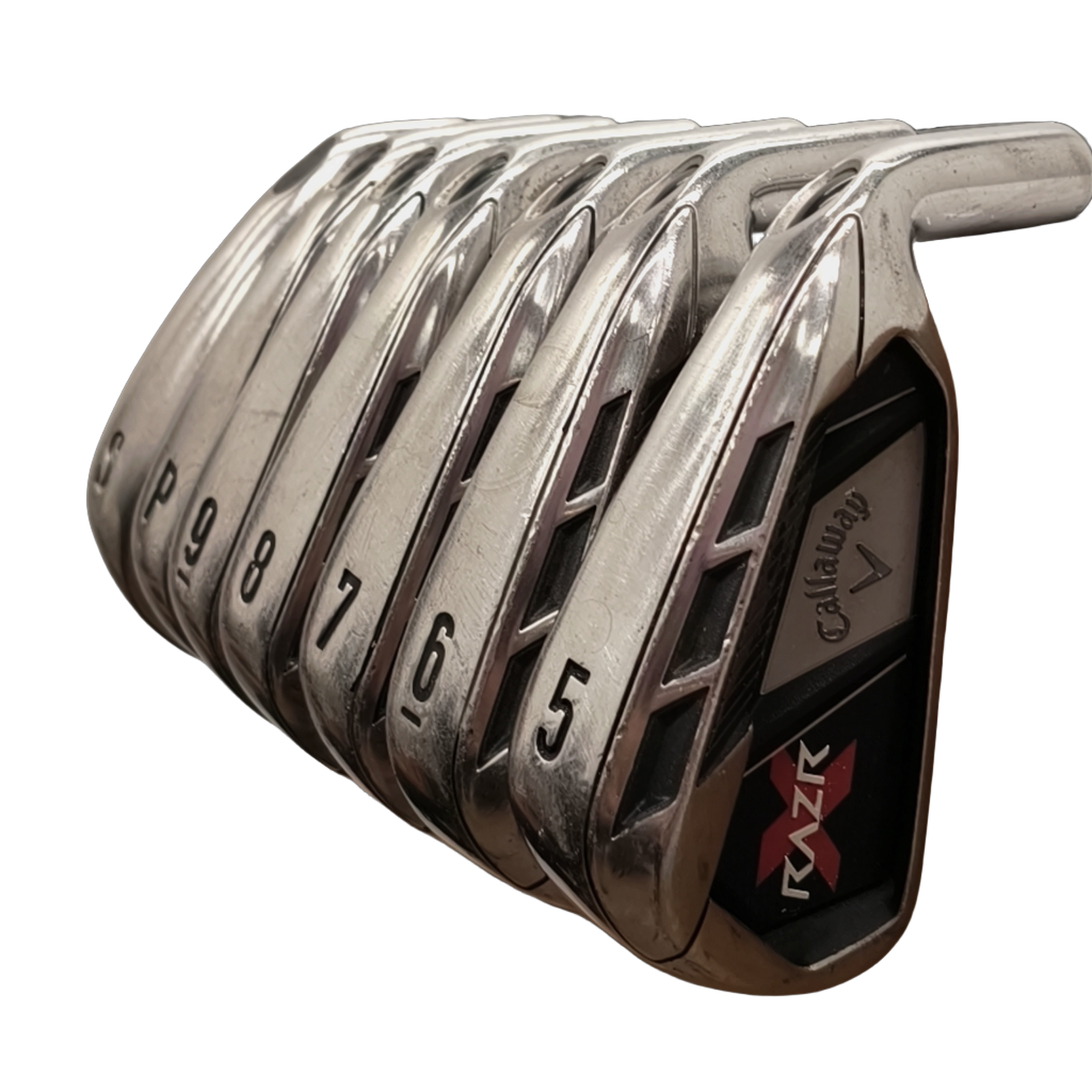 Callaway Razr X Jernsæt / 5-PW+SW / Flex A-flex / Grafit [model:birefnet-general] [bg:handrolled]