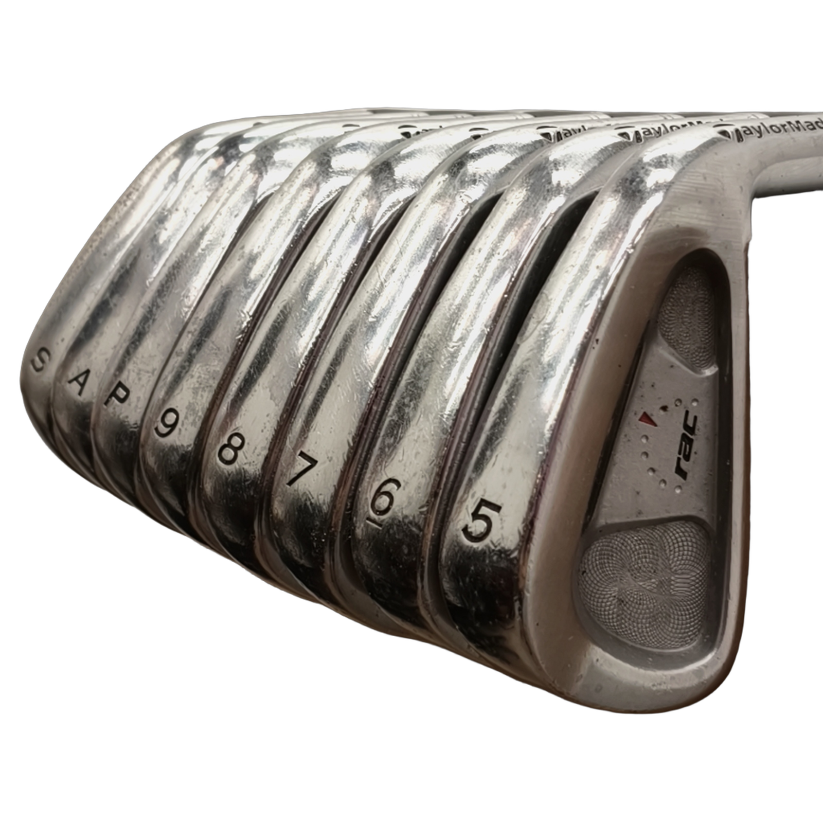 TaylorMade RAC Jernsæt / 5-PW+AW+SW / Flex Regular / Stål [model:birefnet-general] [bg:handrolled]