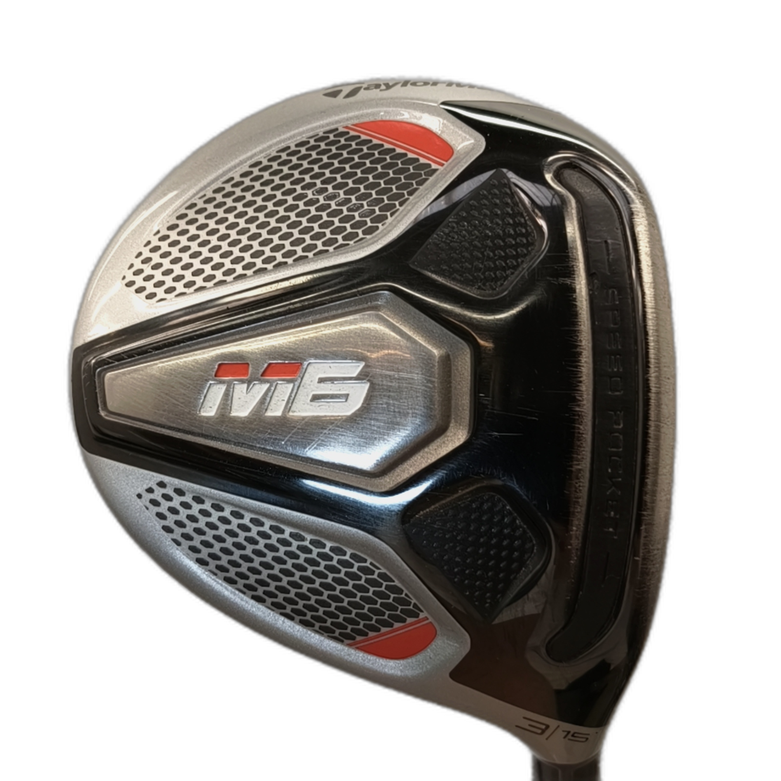 TaylorMade M6 Fairway Wood / Flex Regular / #3/15 [model:silueta] [bg:handrolled]