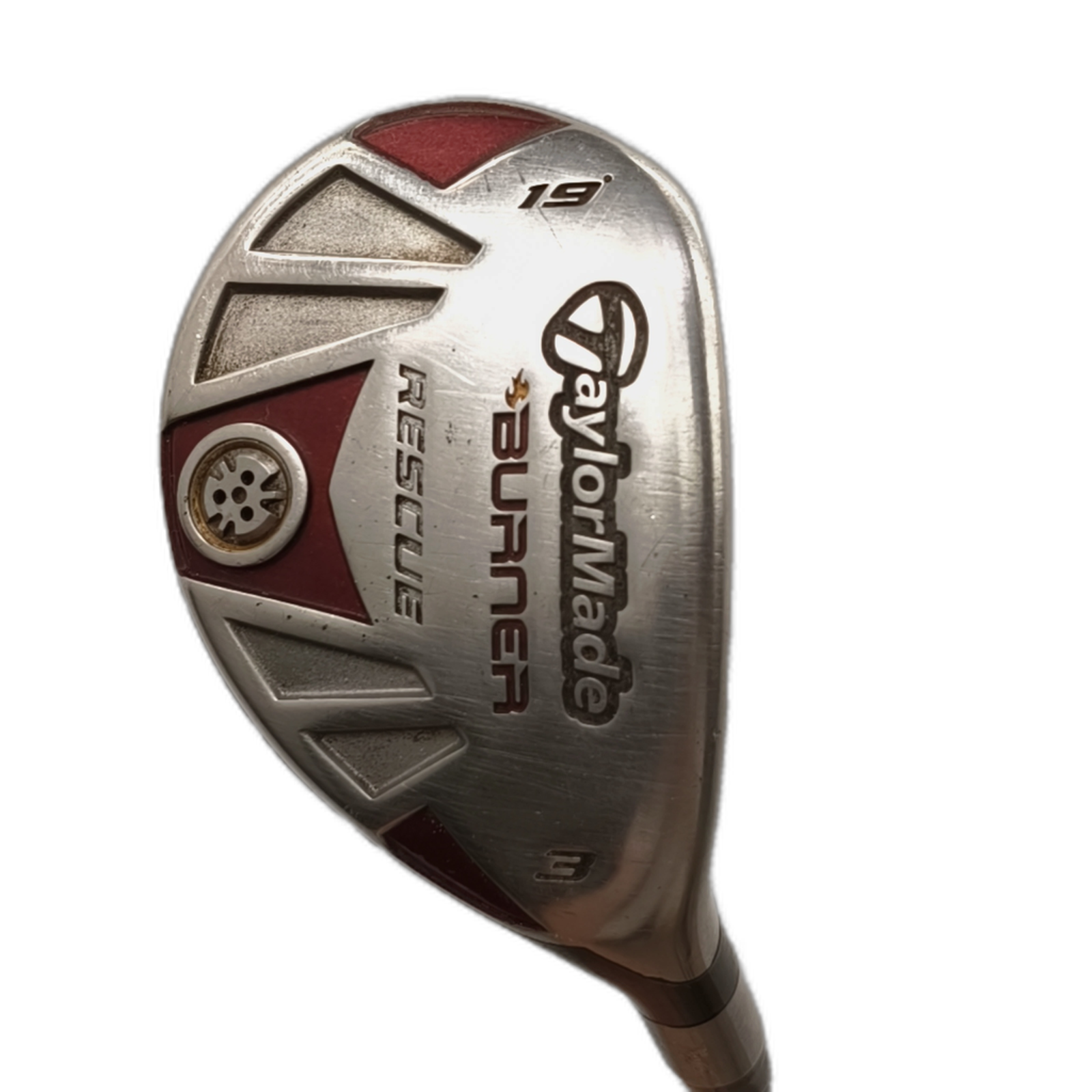 TaylorMade Burner Rescue Hybrid / Flex Stiff / #3/19 [model:silueta] [bg:handrolled]