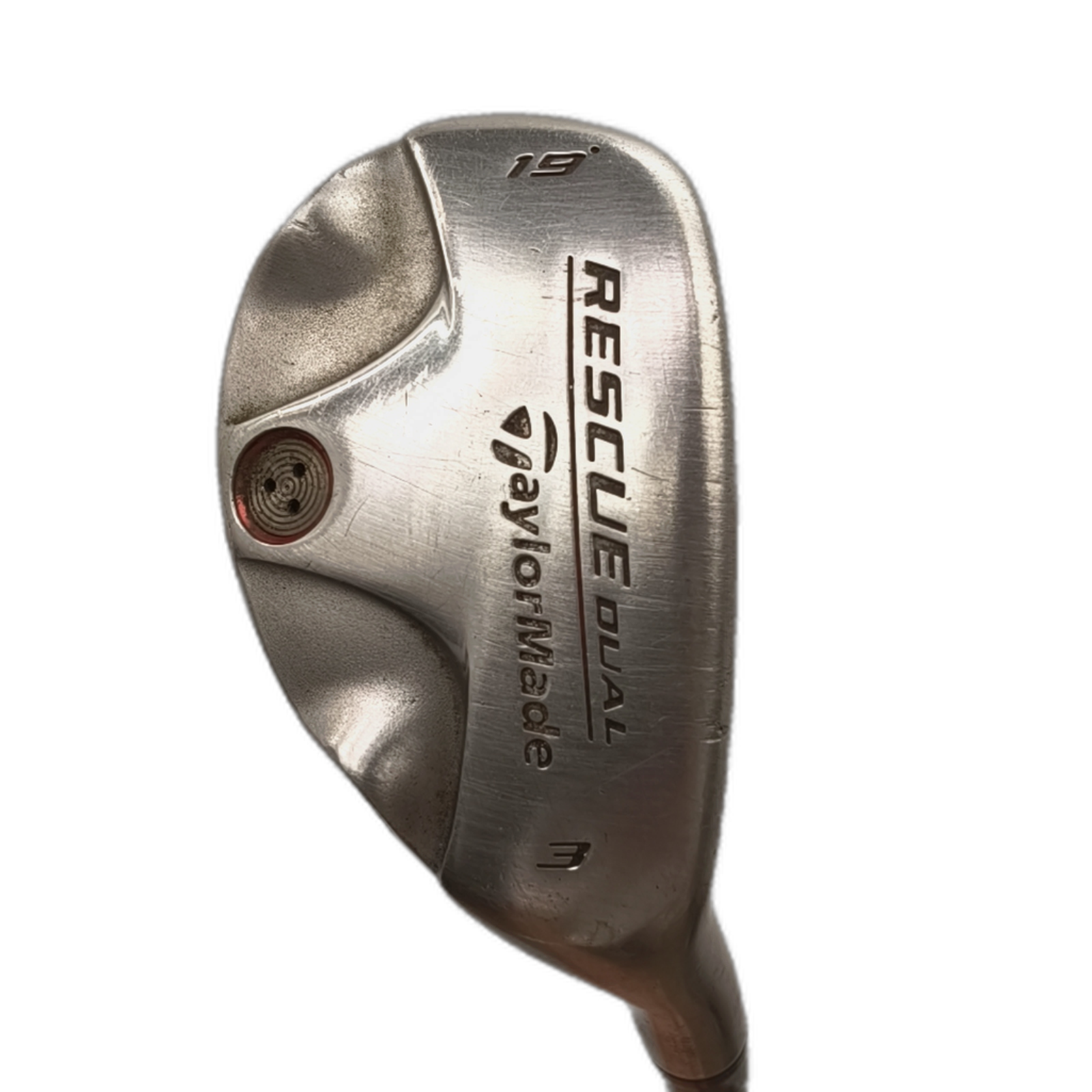 TaylorMade Rescue dual Hybrid / Flex Stiff / #3/19 [model:silueta] [bg:handrolled]