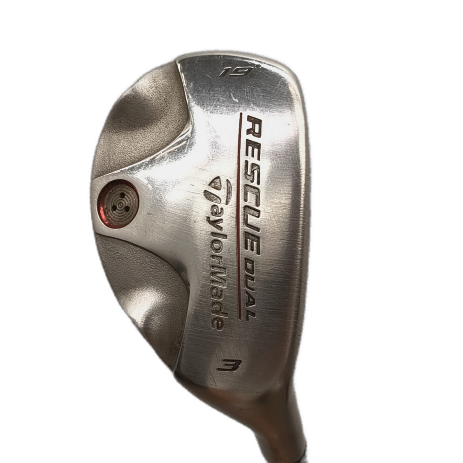 TaylorMade Rescue Dual  Hybrid / Flex Stiff / #3/19 [model:silueta] [bg:handrolled]