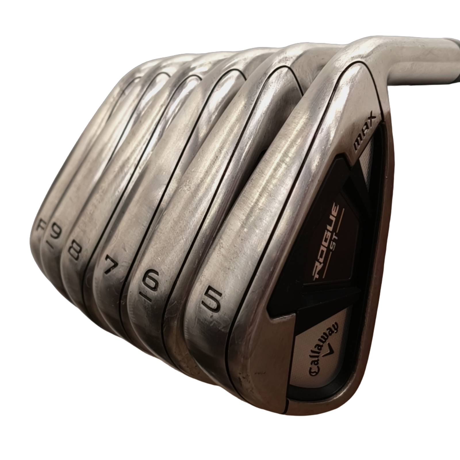 Callaway Rogue ST Max Jernsæt / 5-PW / Flex Regular / Stål [model:birefnet-general] [bg:handrolled]