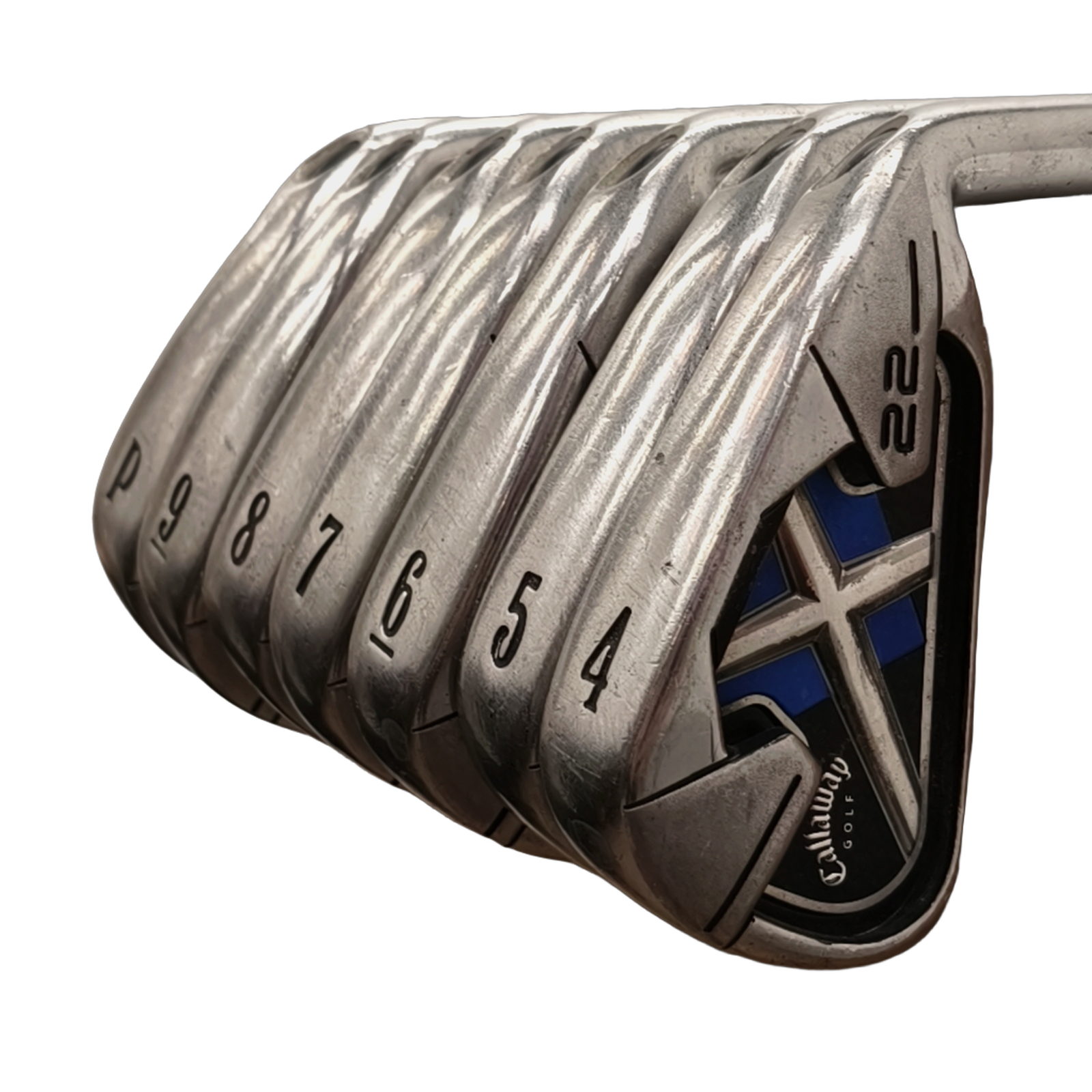 Callaway X-22 Jernsæt / 4-PW / Flex Regular / Stål [model:birefnet-general] [bg:handrolled]