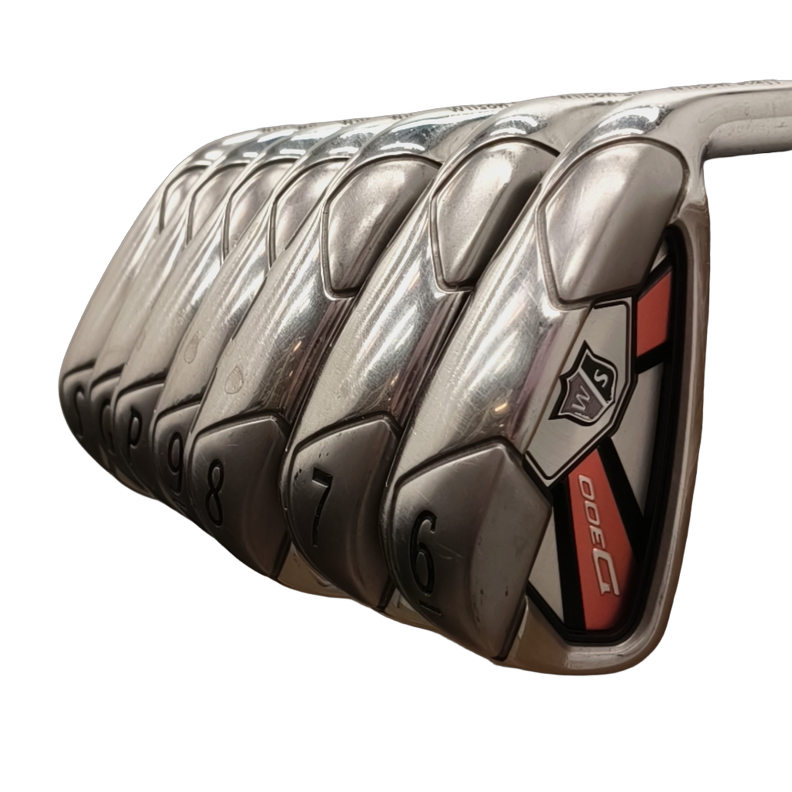 Wilson Staff D300 Jernsæt / 6-PW+GW+SW / Flex Regular / Stål [model:birefnet-general] [bg:handrolled]