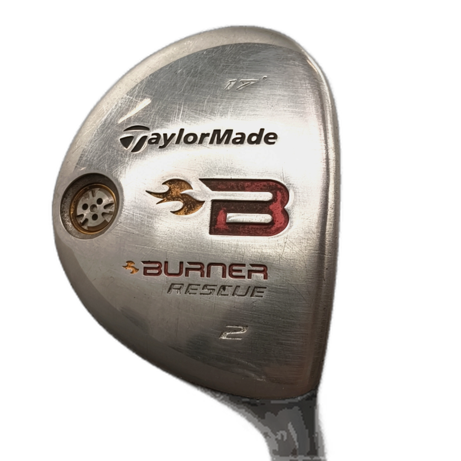 TaylorMade Burner Rescue Hybrid / Flex Stiff / #2/17 [model:silueta] [bg:handrolled]