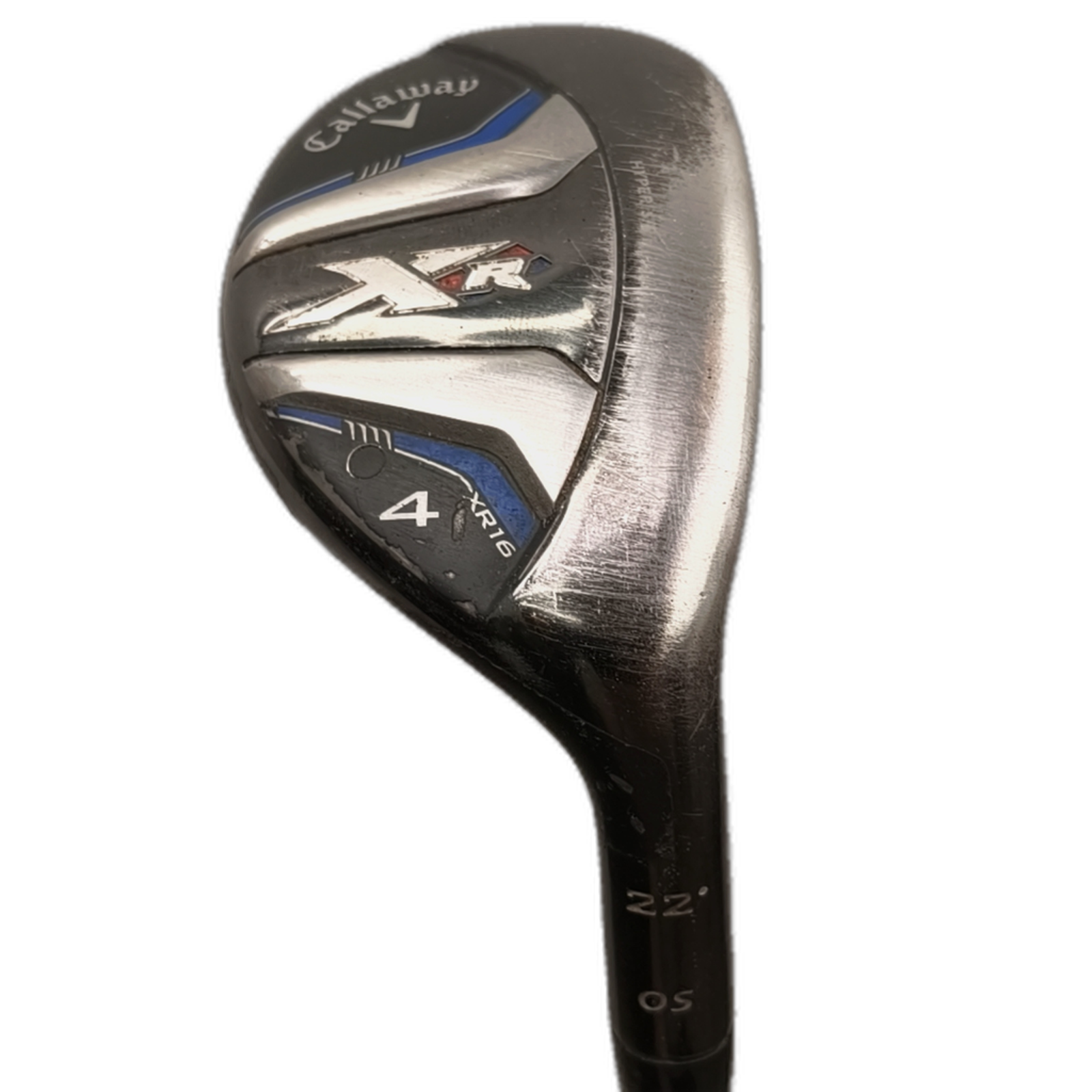 Callaway XR 16 Hybrid / Flex A-flex / #4/22 [model:silueta] [bg:handrolled]