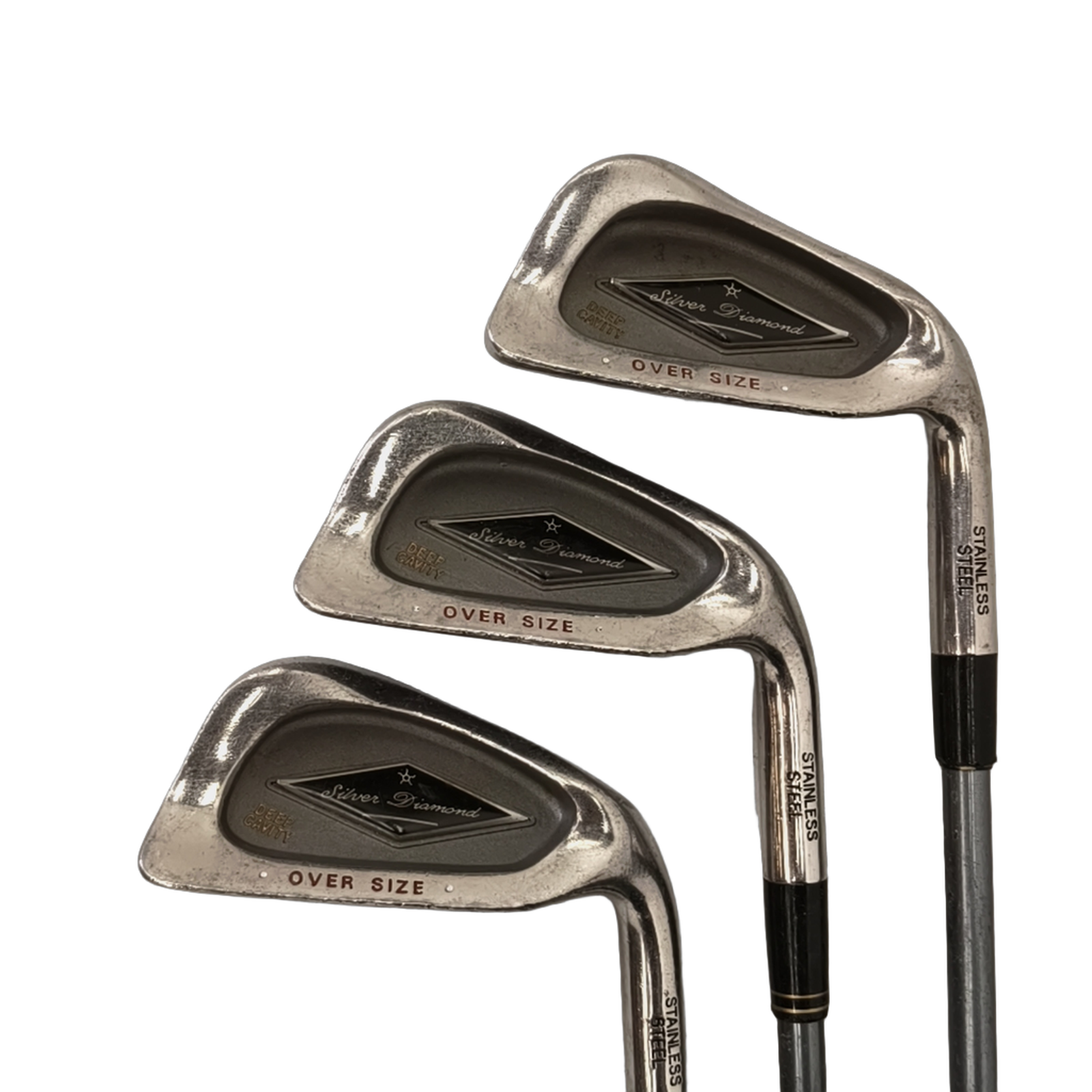 Silver Diamond Deep Cavity Jernsæt / 4-PW+SW / Flex Regular / Grafit [model:birefnet-general] [bg:handrolled]